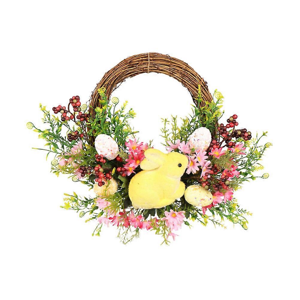 Festival Easter Wreath Pendant for Hanging Door Decor