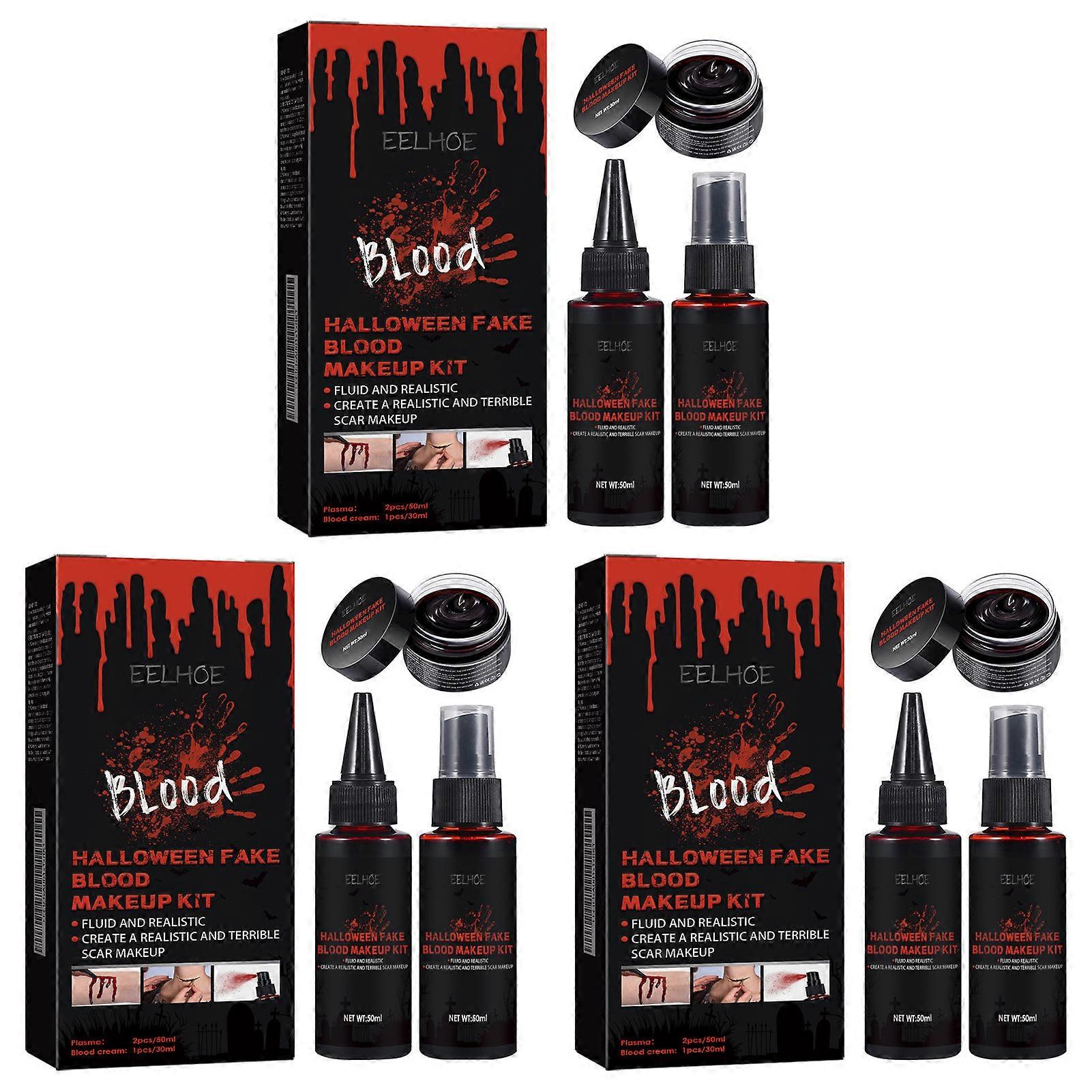 Adult Halloween SFX makeup kit professional. Easy Application Removal for Beginners for Zombie Apocalypse Events