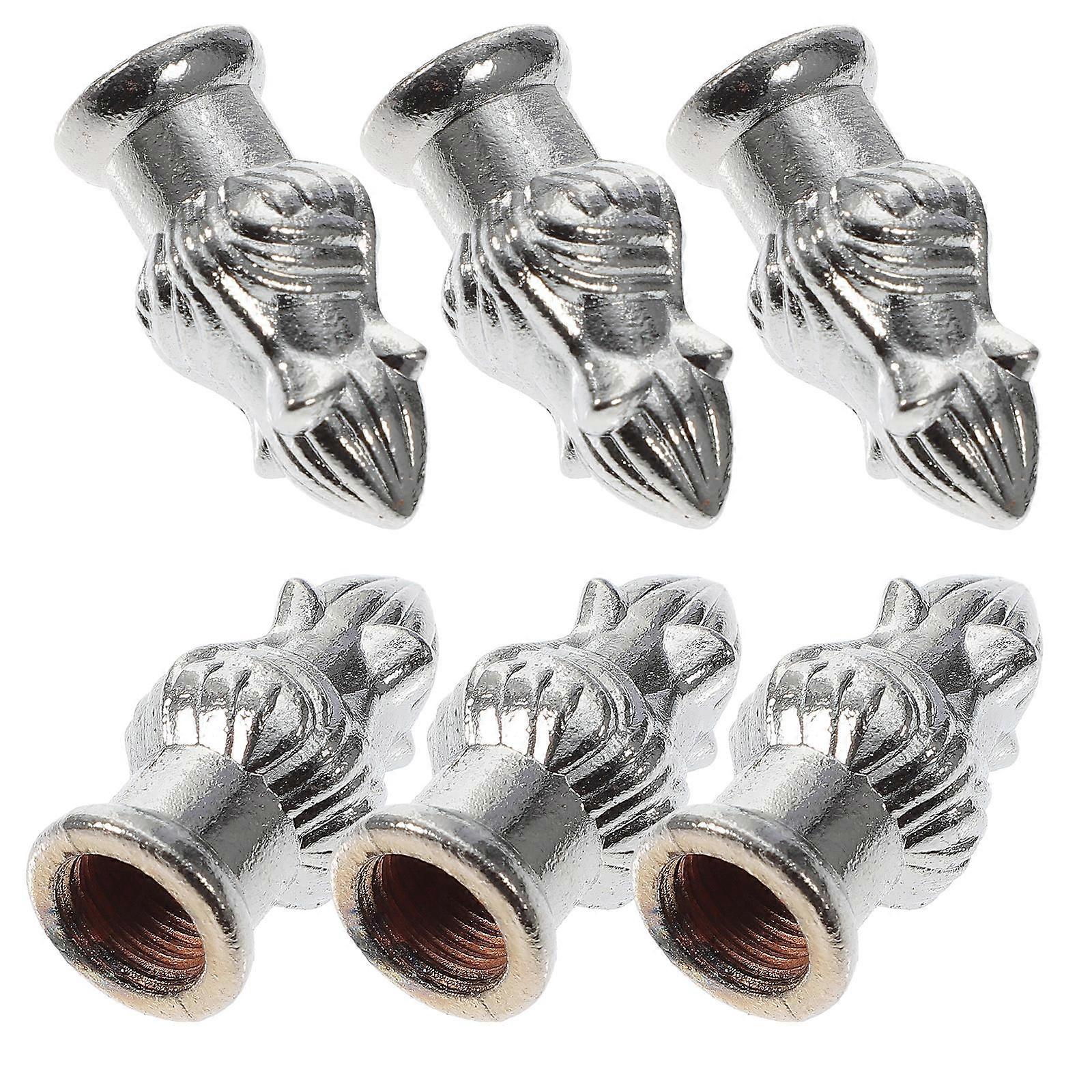 Desk Lamp Decoration Using Silver Lamp Finials Caps with 18 Pieces