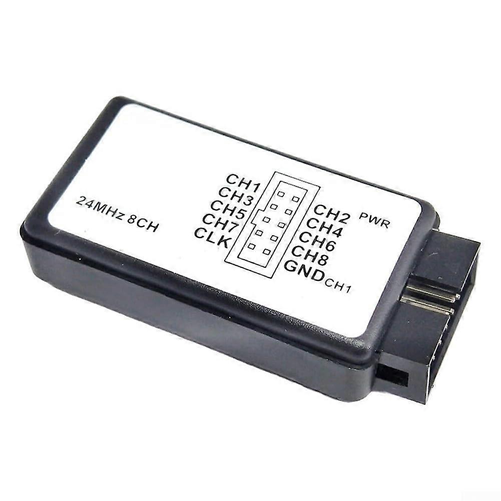 USB Logic Analyzer 24MHz Bandwidth 8-Channel Digital Testing Device For ARM FPGA And Microcontroller Signal Analysis