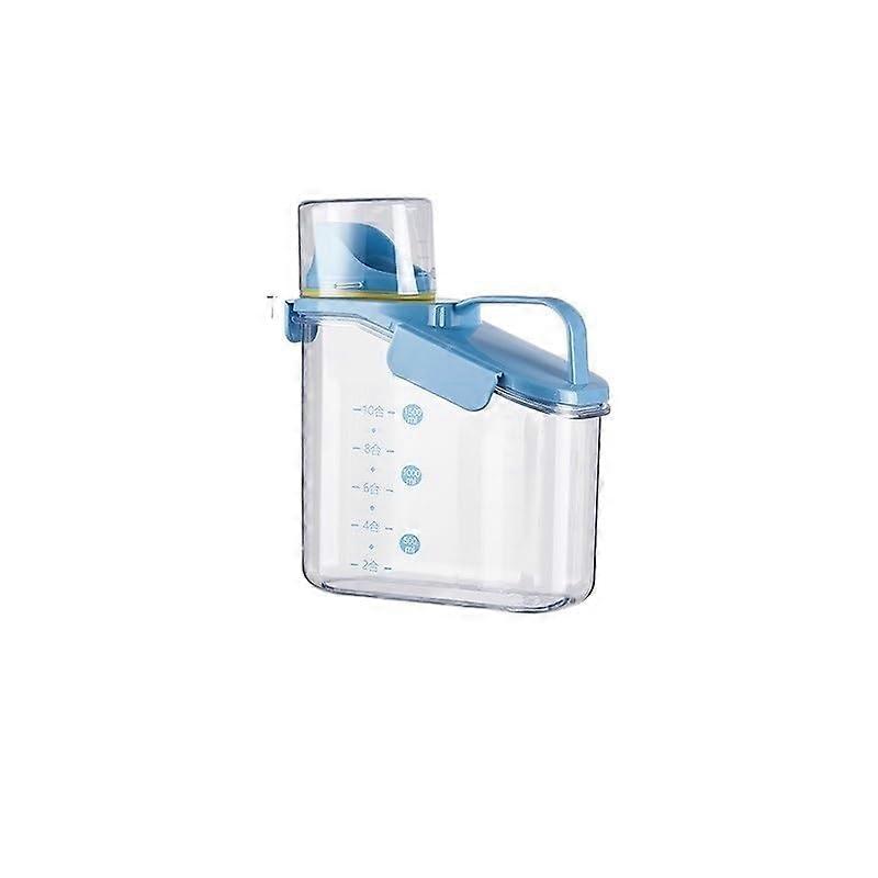 1.5L Sealing Food Storage Container - 1600ml Plastic Grain Bucket for Rice, Kitchen Organization, Blue