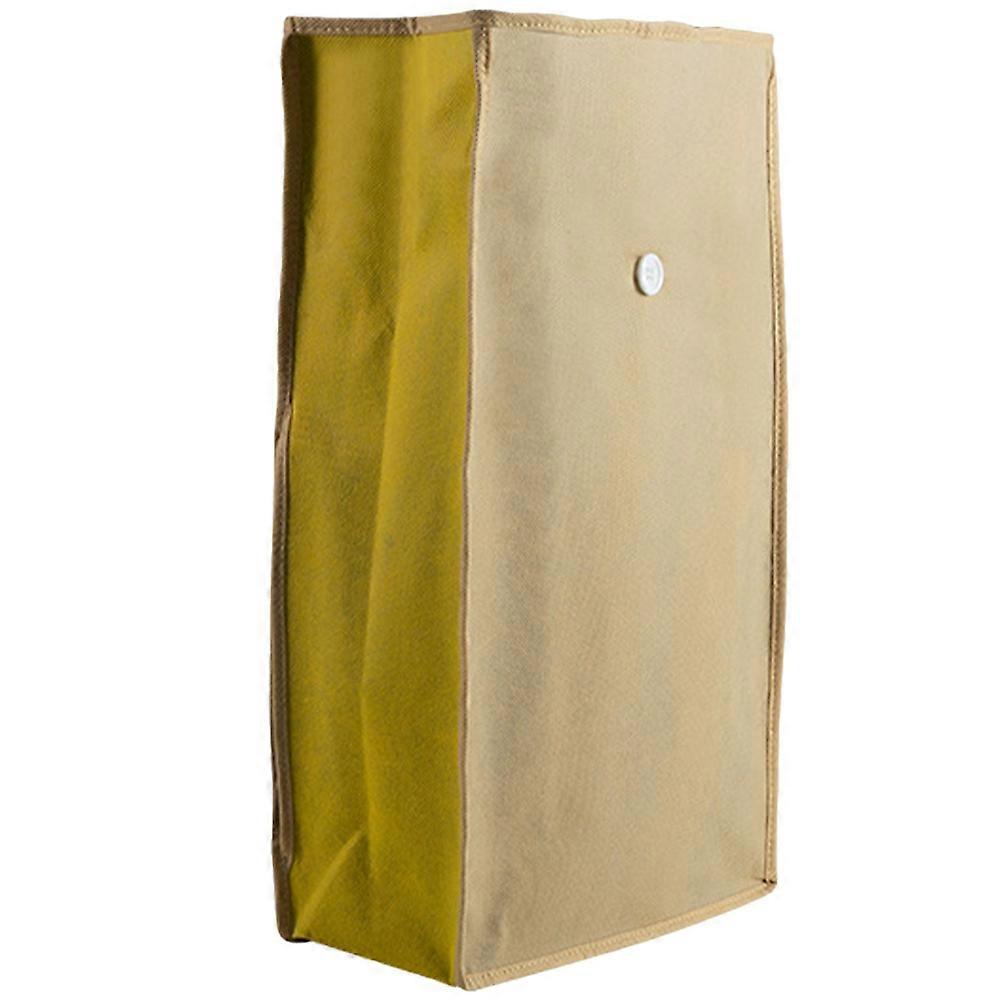 Breathable Vegetable Storage Bag Kitchen Linen Storage Holder Yellow 1Pack