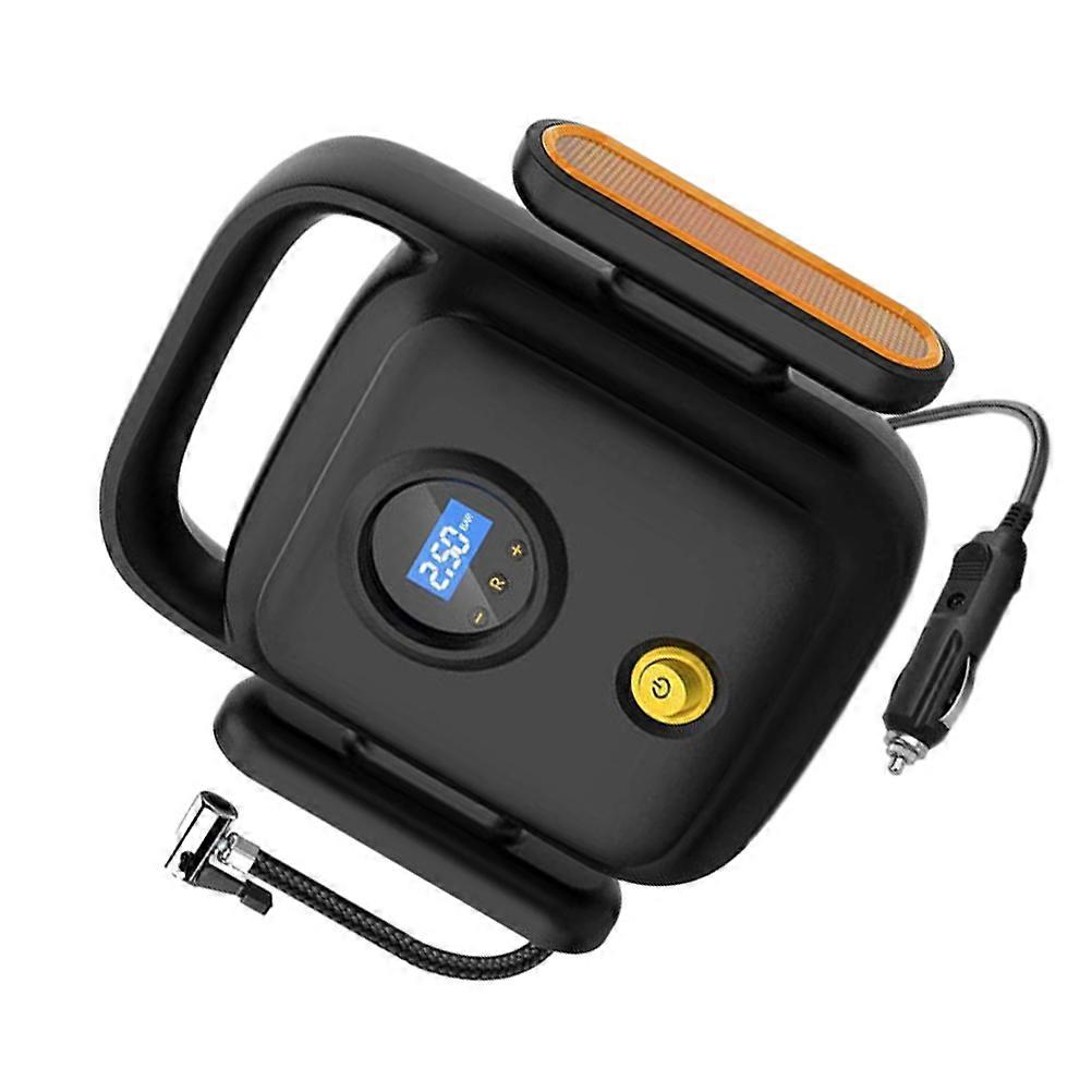 Vehicle Air Compressor 2Pcs Inflatable Pump For Outdoor Use Digital Display Fast Inflating