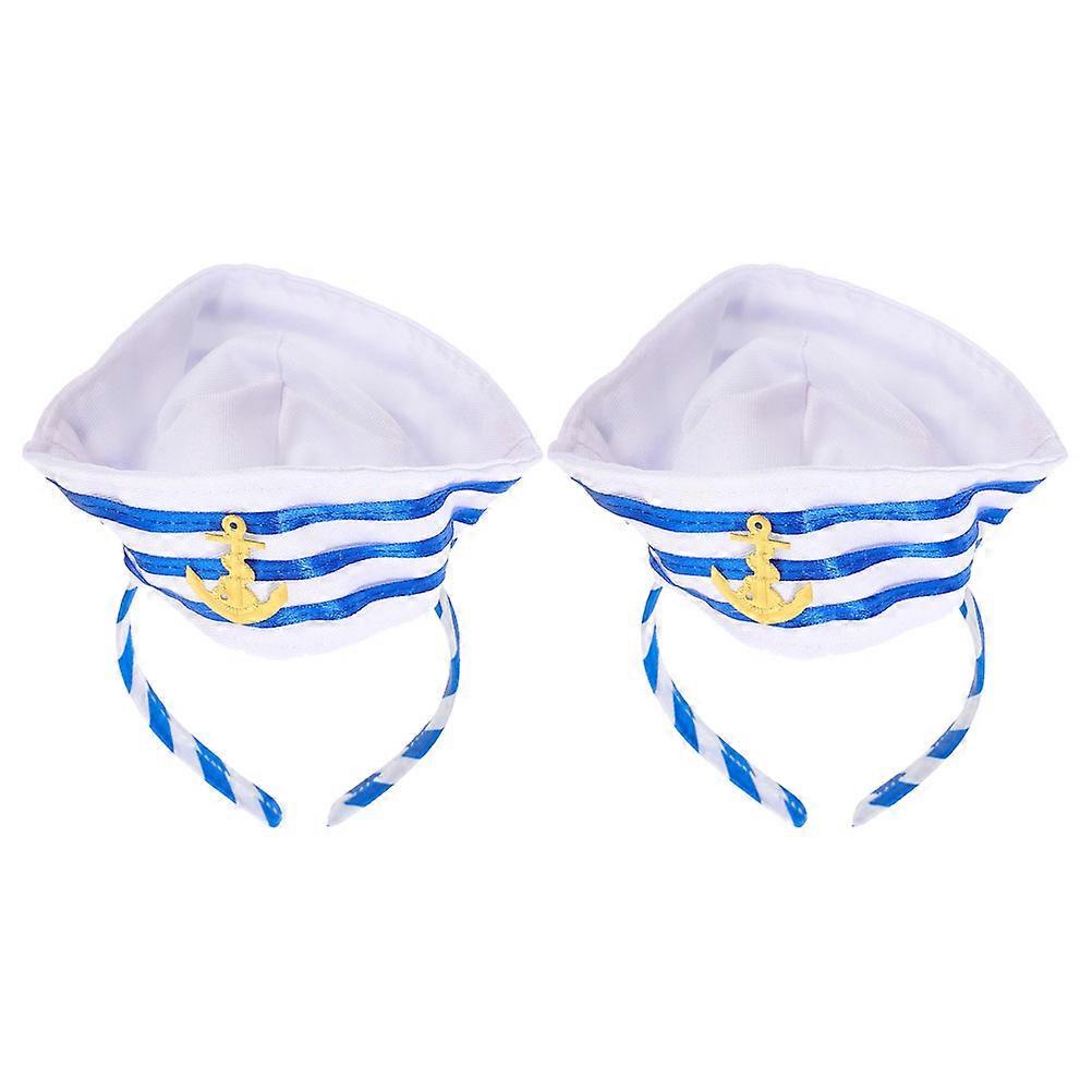 Nautical Hat Headbands 4 Pcs Costume Accessory For Special Occasion Assorted Color Photo Props