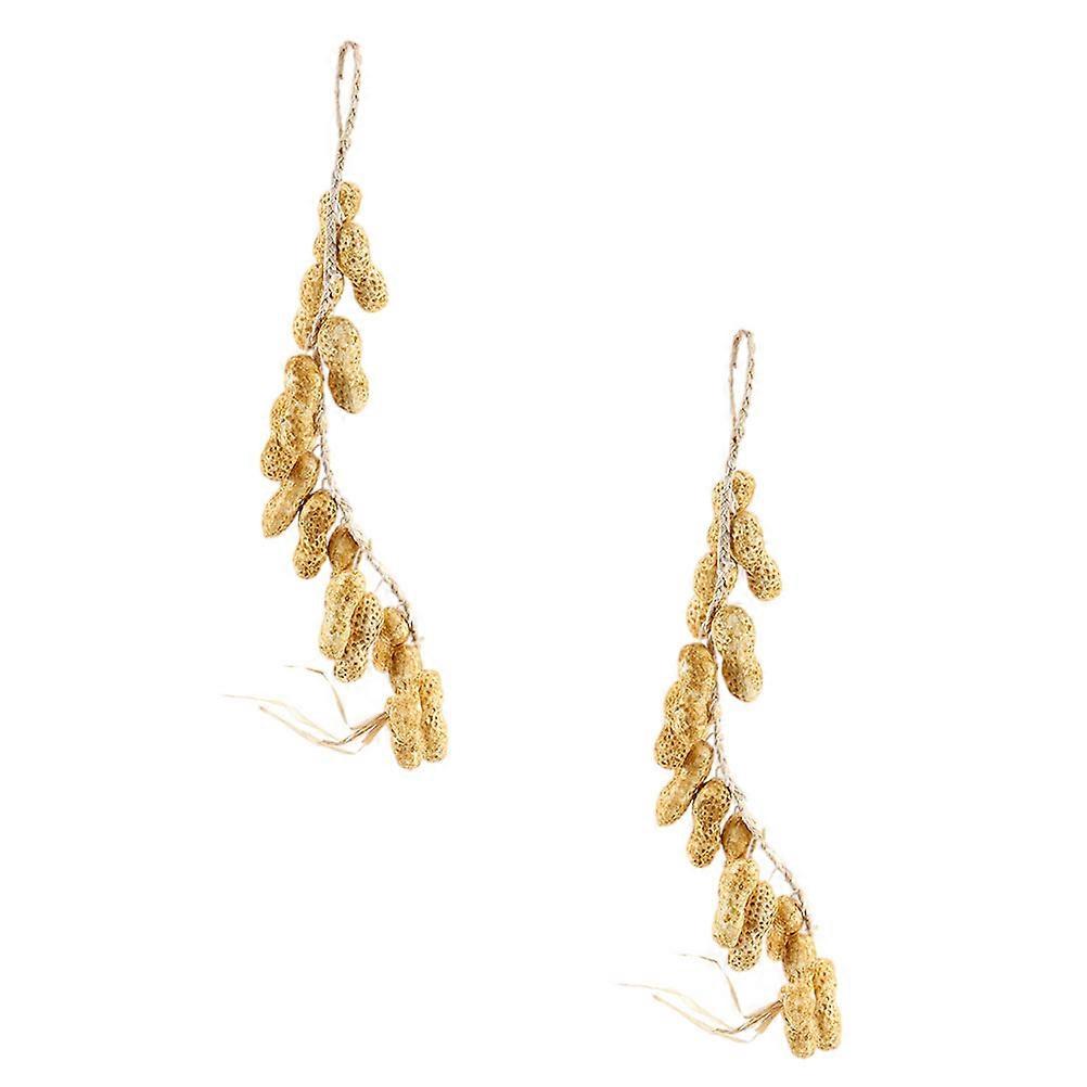 Hanging Fake Peanut Ornaments Simulation Peanut for Decor 4Pcs
