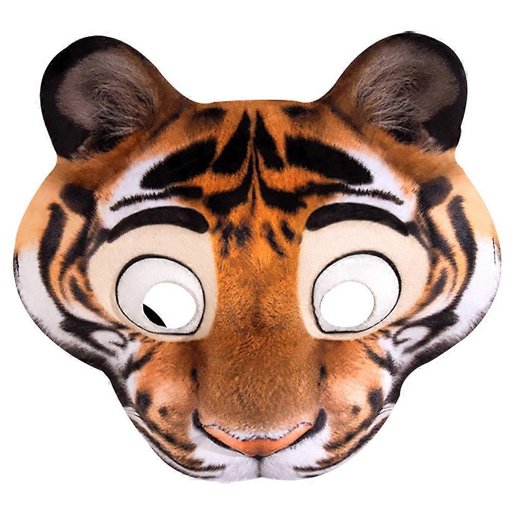 Realistic Tiger Mask for Decor Eva Half Face Mask with Elastic Strap