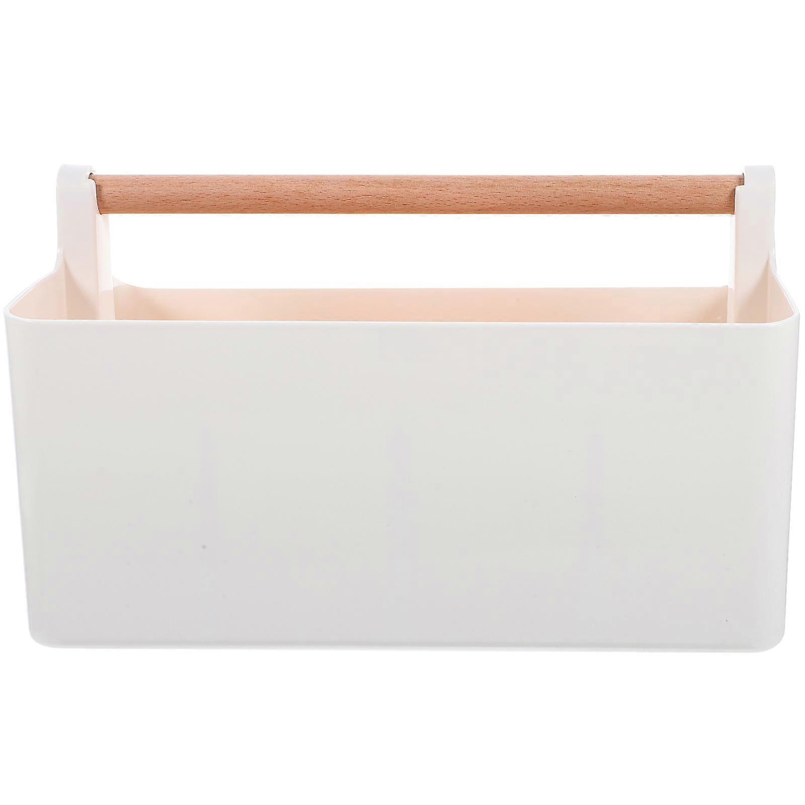 Sundries Organizer Desktop Marker Box for Desktop Accessories Plastic Yellow Multi-Functional Storage 1Pcs