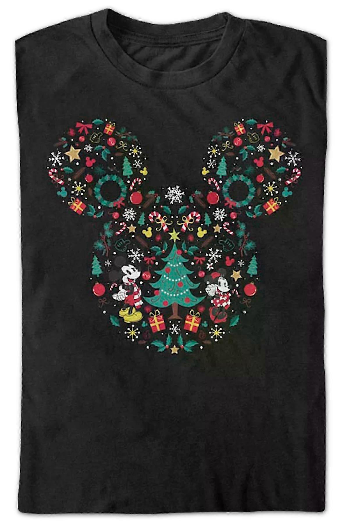 Christmas Design Mickey Mouse T-shirt Rockinstone