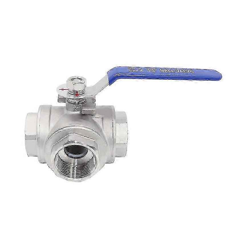 2025 1-1/4" Three Way 304 Stainless Steel Bsp Thread Ball Valve T-type L-type Dn32 Ball Valve