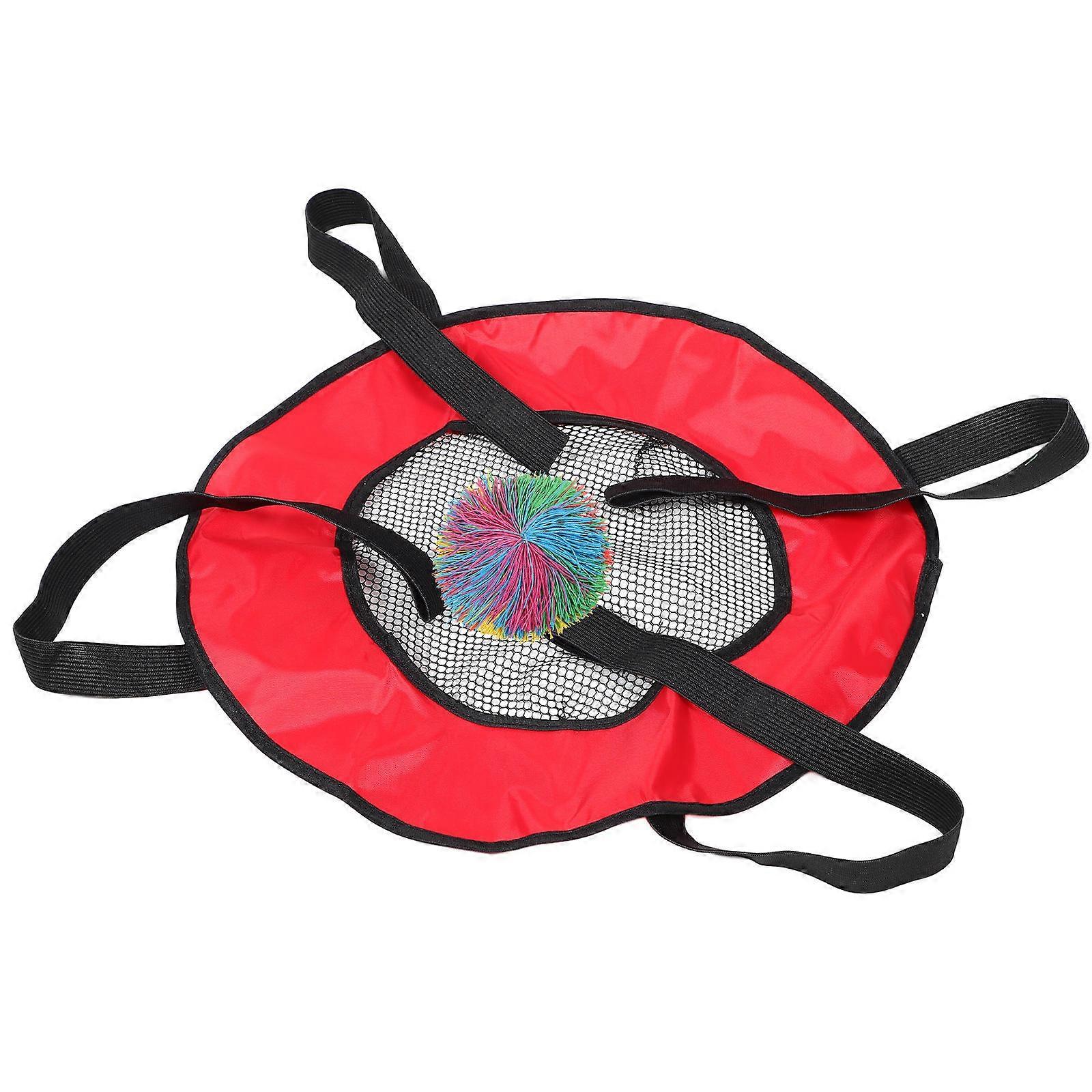 Portable Paddles and Bouncy Ball Set for Toss and Catch Game 5Pcs