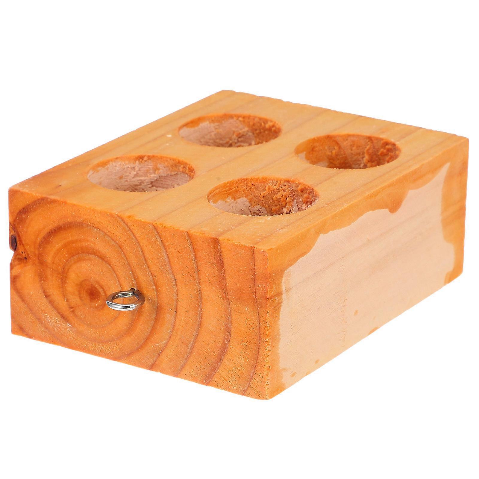 Science Education Slide Block for Physics Experiments 4Pcs Wooden Lab Wedge