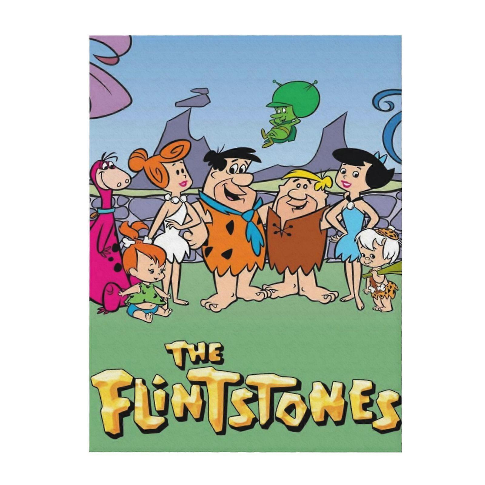 The Flintstones Soft And Comfortable Throw Blanket Plush Lightweight Warm Plush Flannel Blanket And Throws For Couch Sofa Bed 80"X60"