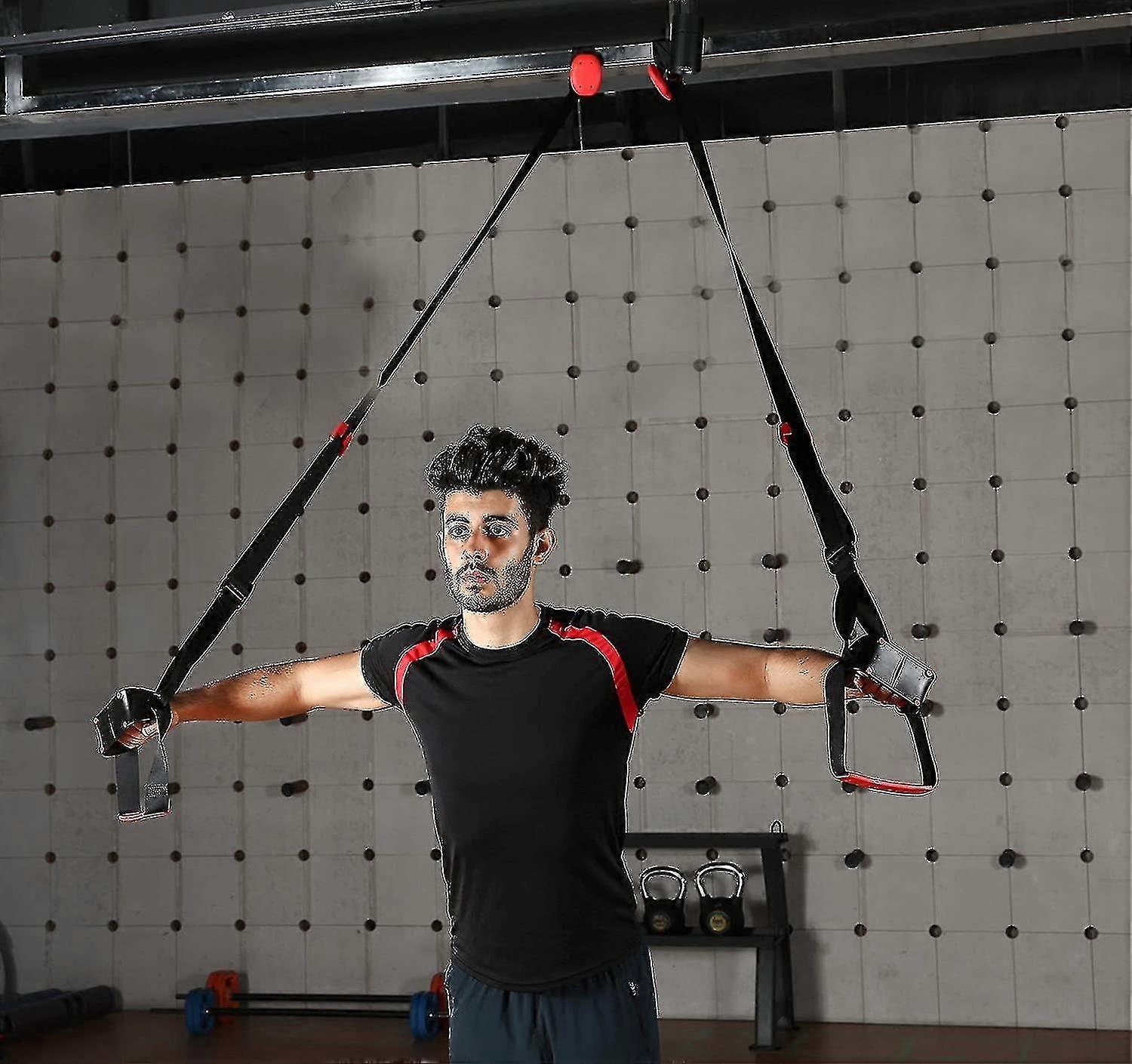 Sling Trainer Set Sling Trainer With Door Anchor Kit, Adjustable In Length For