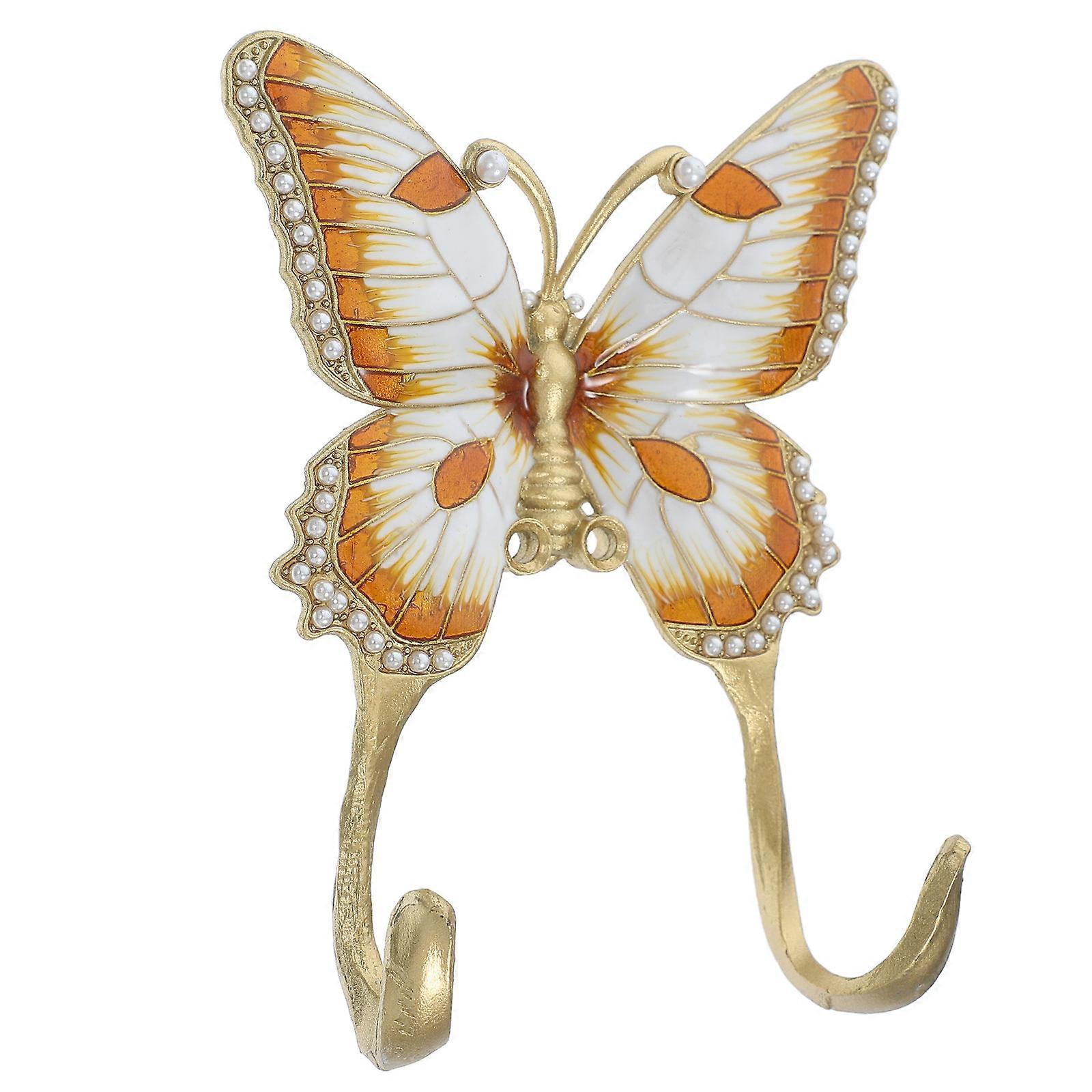 Metal Butterfly Hooks For Decorative Use And Clothes Hanging In Home Decor Size 11.80X9.50X3.30CM 3Pcs