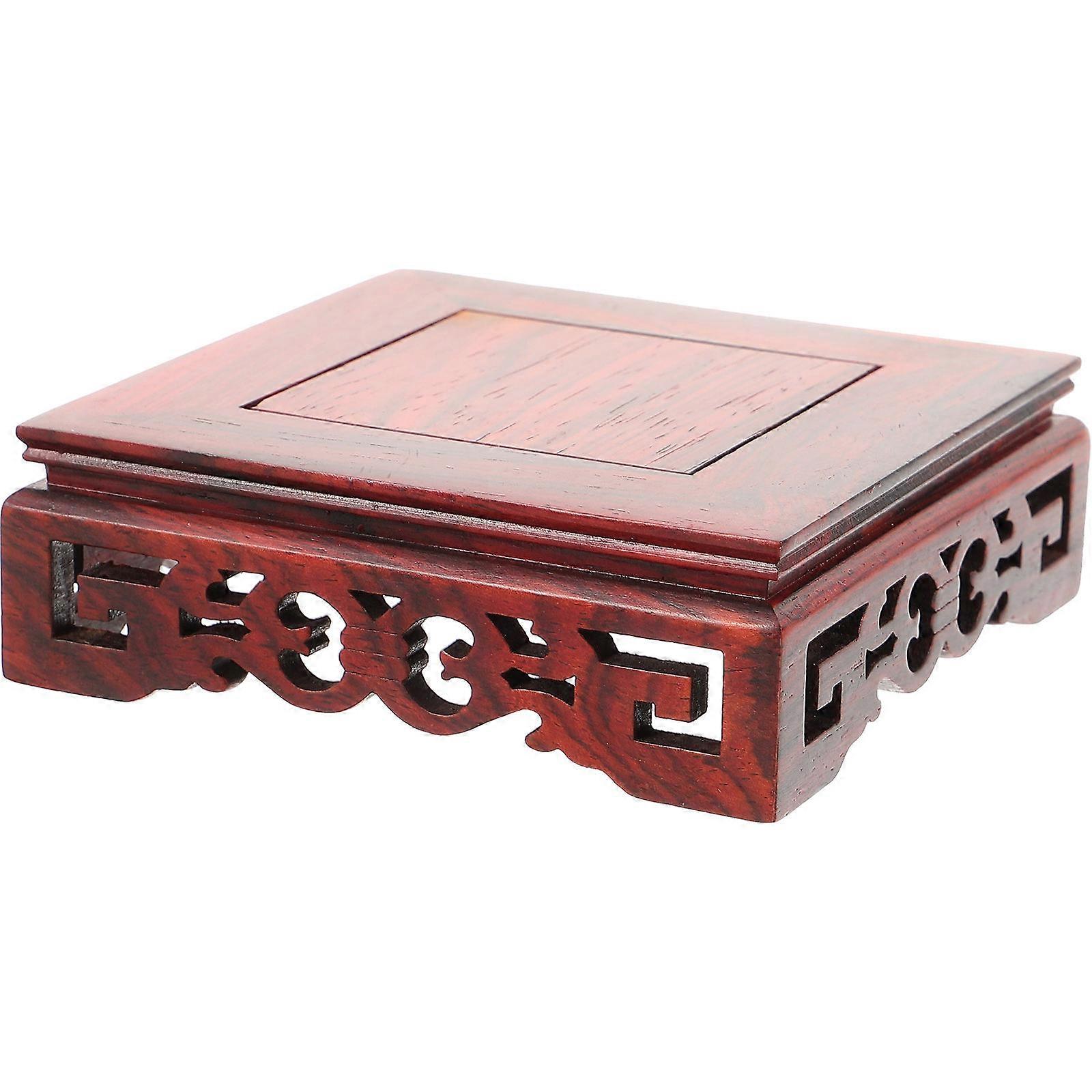 Square Wooden Planter Riser For Statue Holder Use At Home Or Office 4Pcs
