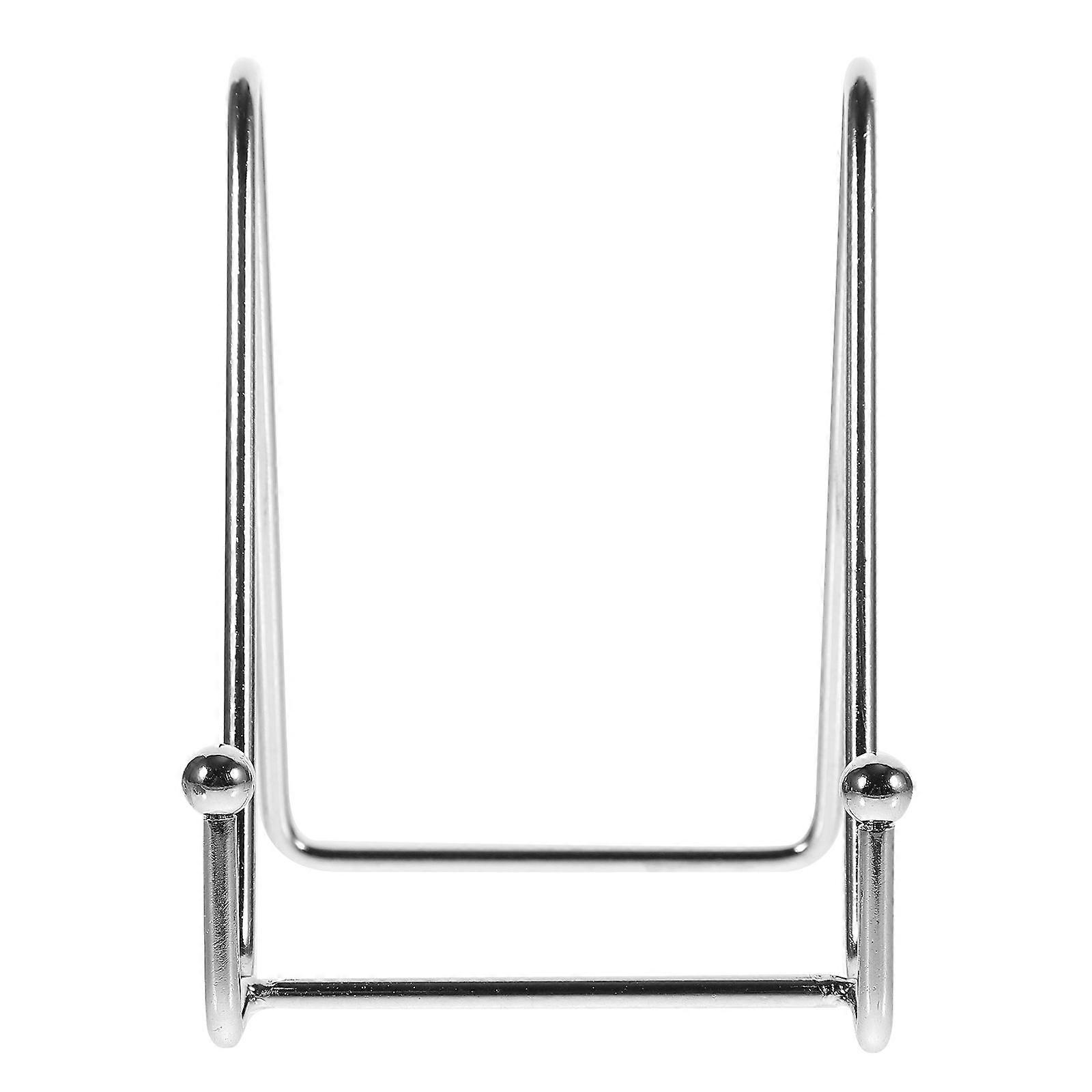 Classic Metal Plate Stand For Hotel And Shopping Mall 5Pcs Tabletop Easel Display Featuring Stabilization 7.5X10.5X10.5CM