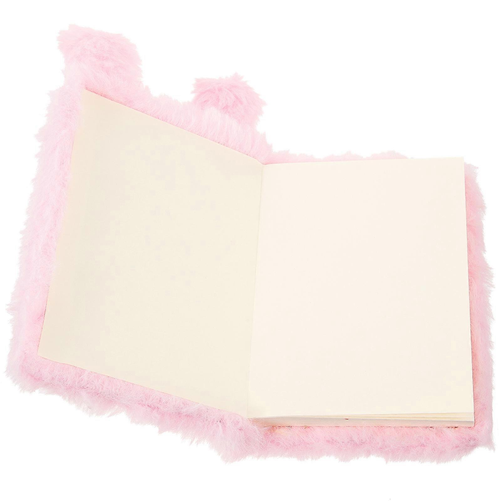 Adorable Plush Diary Book Cartoon Notepad Ideal For Girls In Small Size 4Pcs