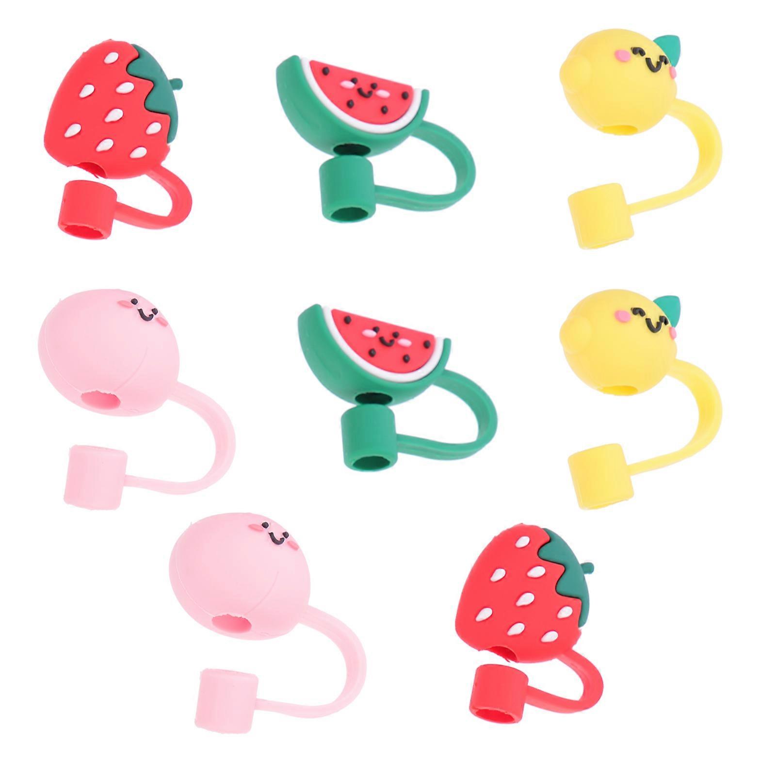 Adorable Shape Silicone Straw Protector For General Consumers And Friends In Assorted Color Leak-proof 16 Pcs