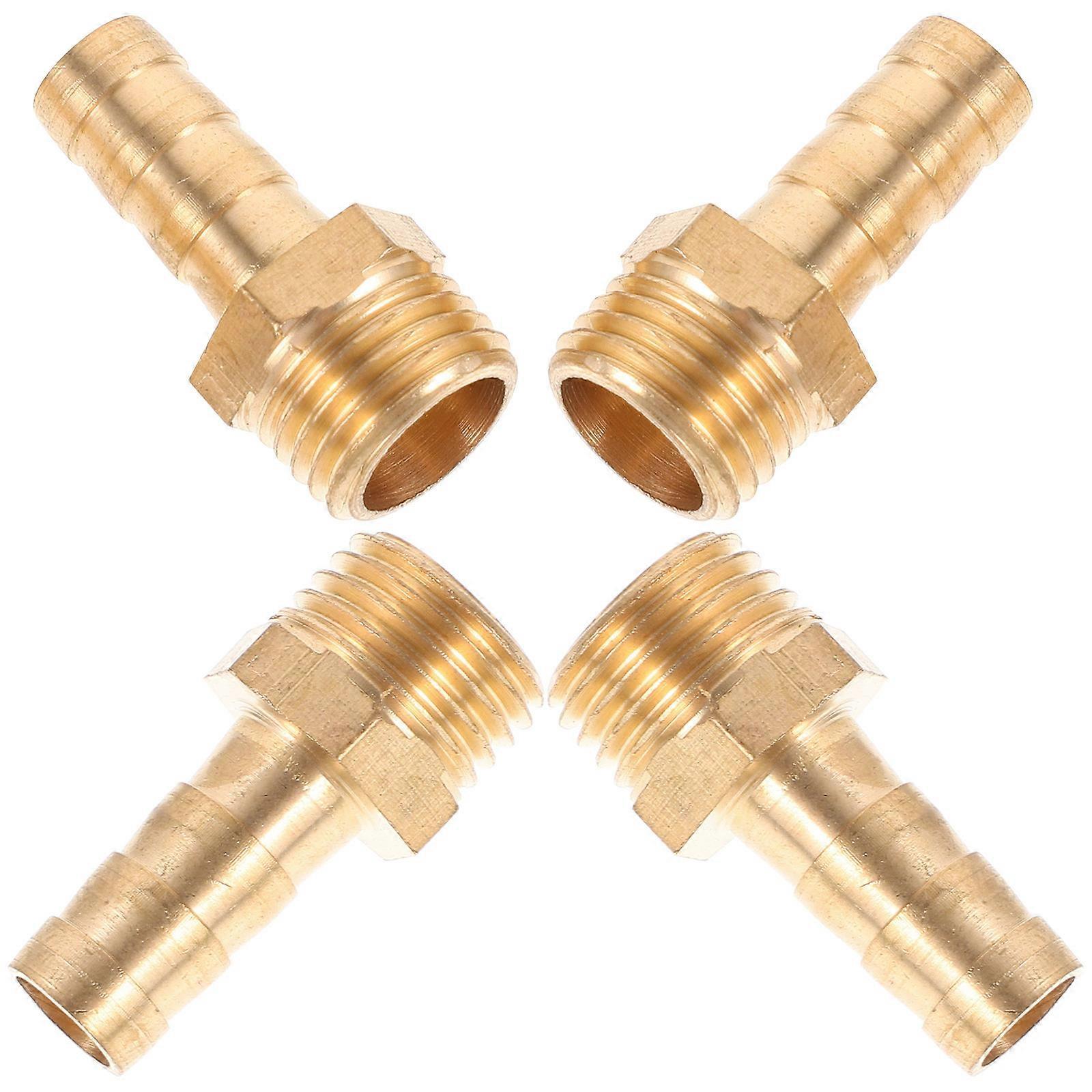 Hose Pipe Repair Connector Air Hose End Fitting Straight Shape Copper For General Users