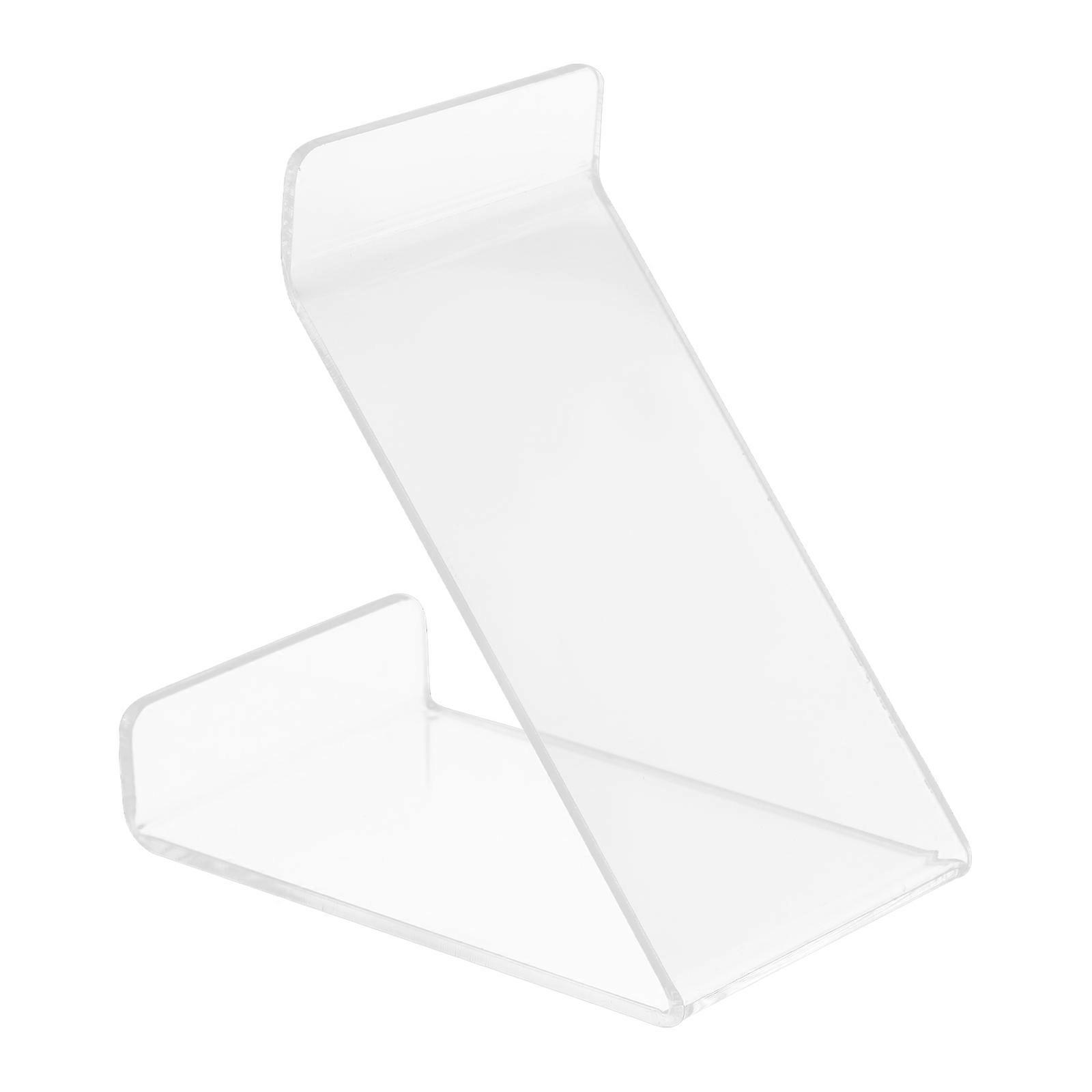 2Pcs Acrylic Vinyl Record Stand for Display Clear Desktop Organizer