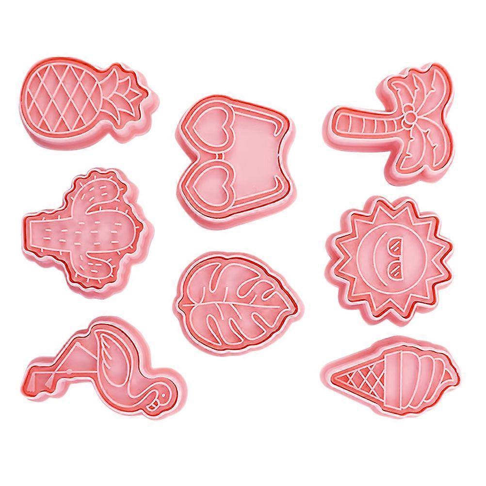 Plastic Cookie Baking Molds Summer Beach Elements for 40Pcs Set