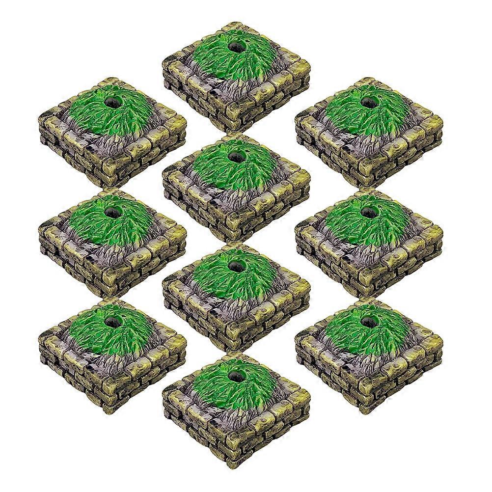 Resin Mini Tree Stand Base for Diorama Decoration 20Pcs Set