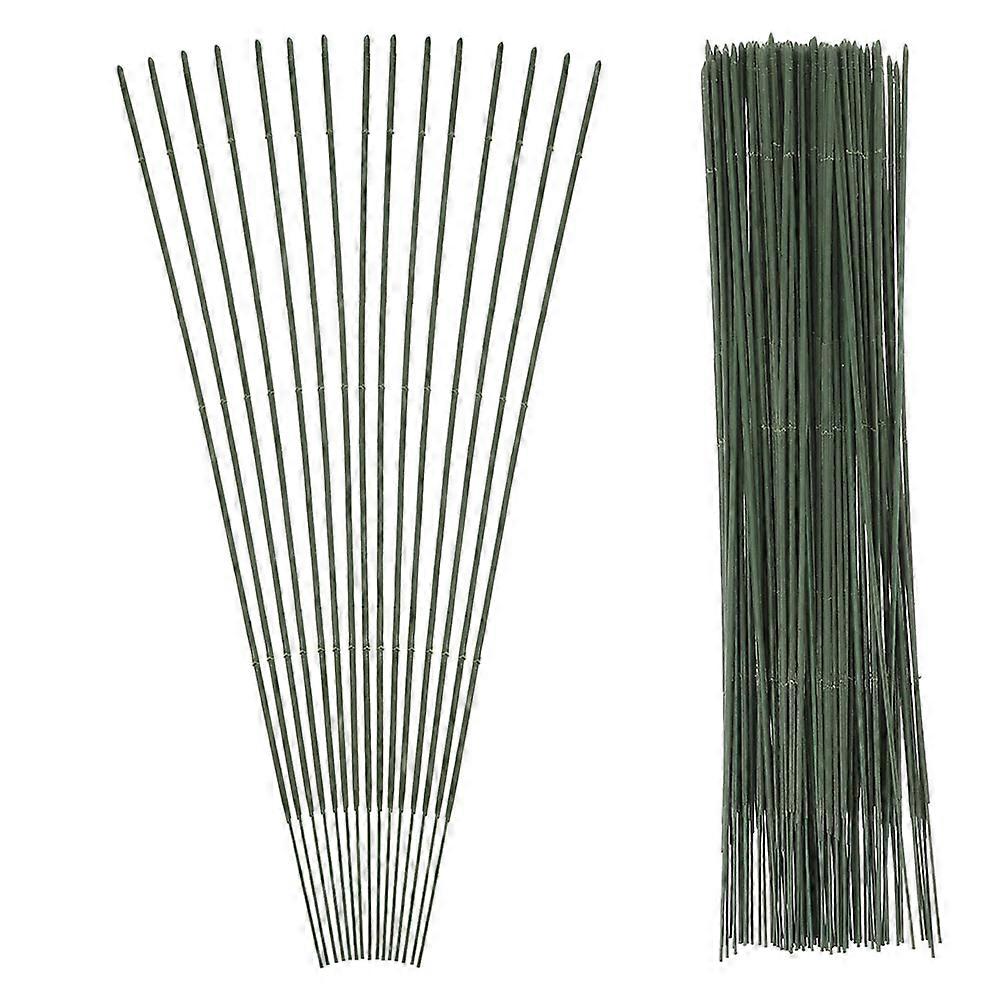 Green Flower Wire for DIY Use 100Pcs Stems for Crafting Artificial Flowers