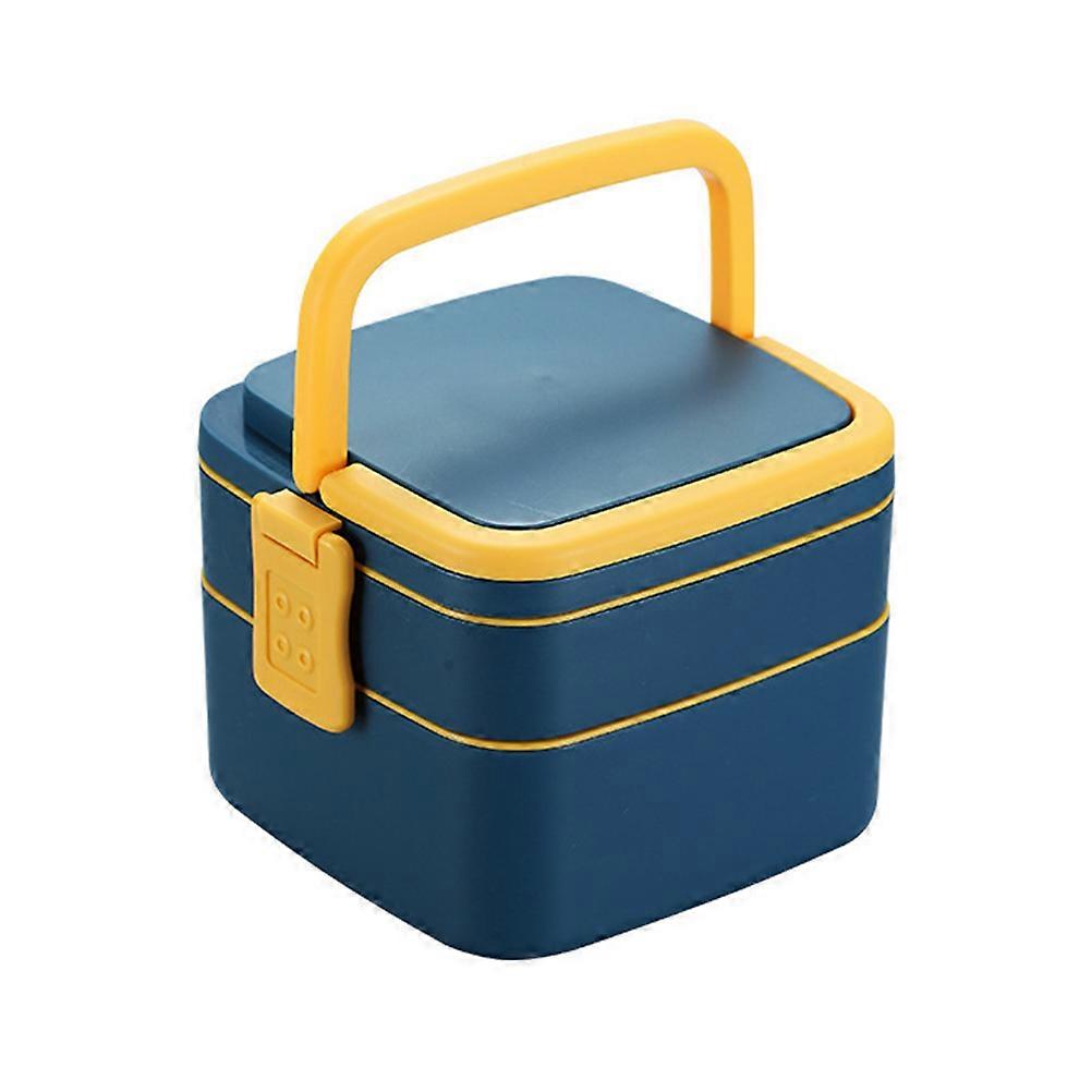 Household Bento Box Convenient Food Case for Office Work Accessory 2Pcs