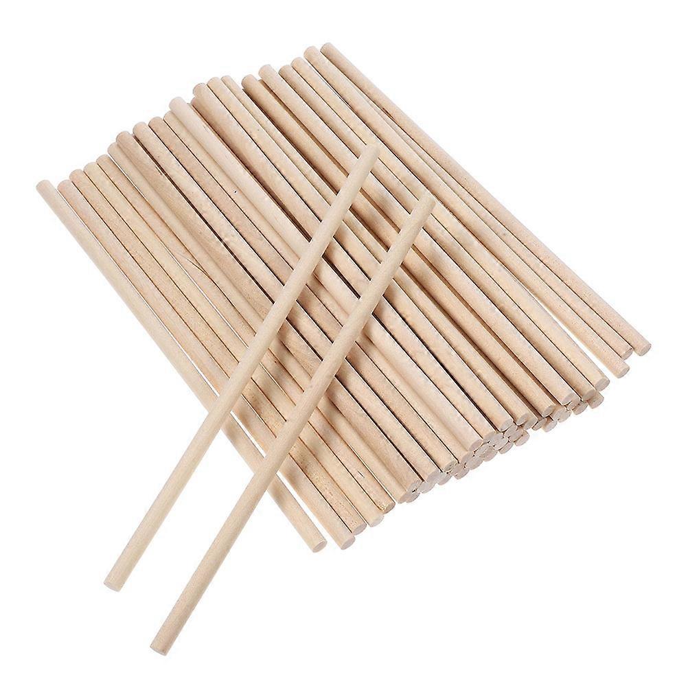Round Craft Sticks For Artistic Creations And Tiered Cakes 15x0.5cm Smooth Surface 200Pcs