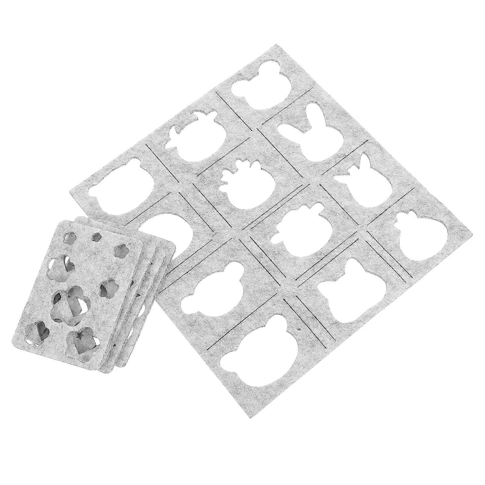 Animal Shape Pattern Wool Felting Mold 65Pcs DIY Felting Template Kit