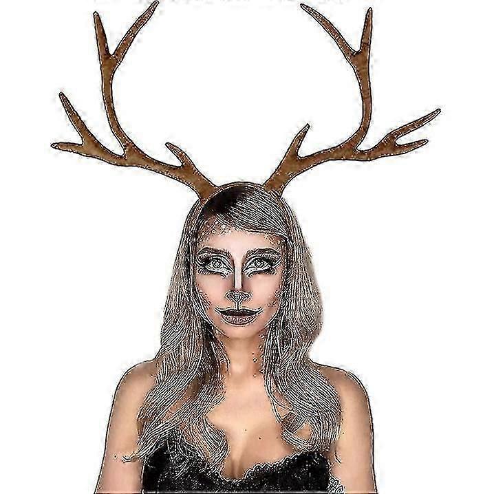 Vianočné jelenie parohy čelenka nastaviteľné sobie parohy los cosplay - DSW