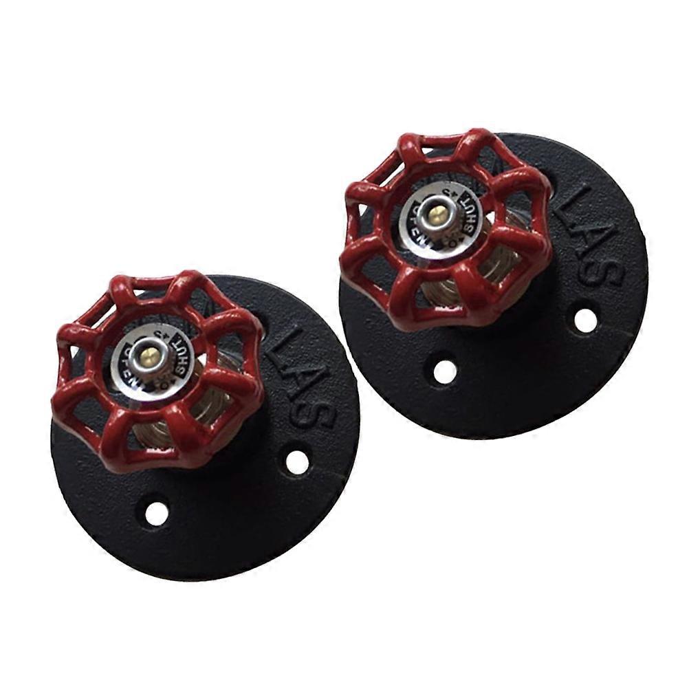 Flange Wall Hook Clothes Hook Hanger for Hanging 2Pcs Black Coat Hooks