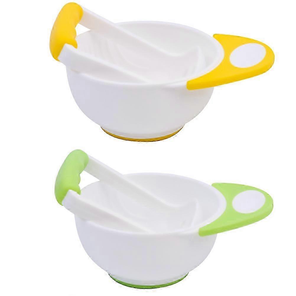 Baby Grinding Bowl, 2 Sets, PP Material, for Mashing Fruits Vegetables, Easy Clean