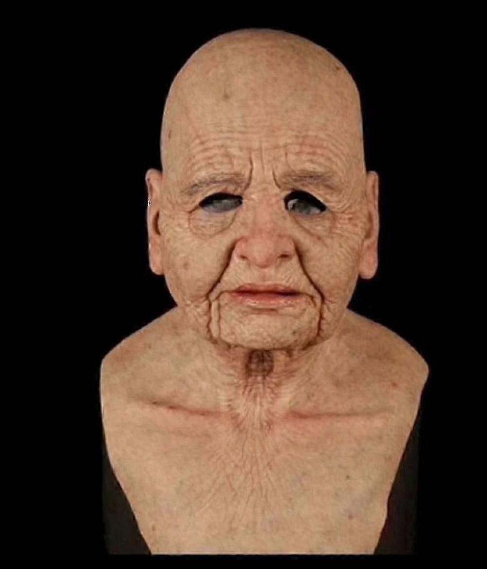 Lateks Gerçekçi Mans Yüz Örtüsü Maske Erkek Kılık Cadılar Bayramı Partisi Props_y, Mutlu H