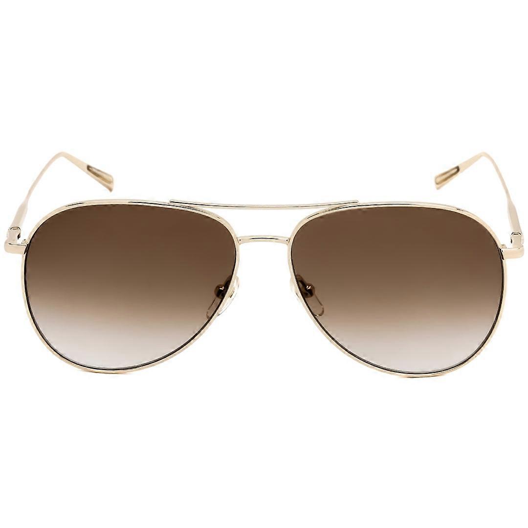 Longchamp Brown Gradient Gold Sunglasses
