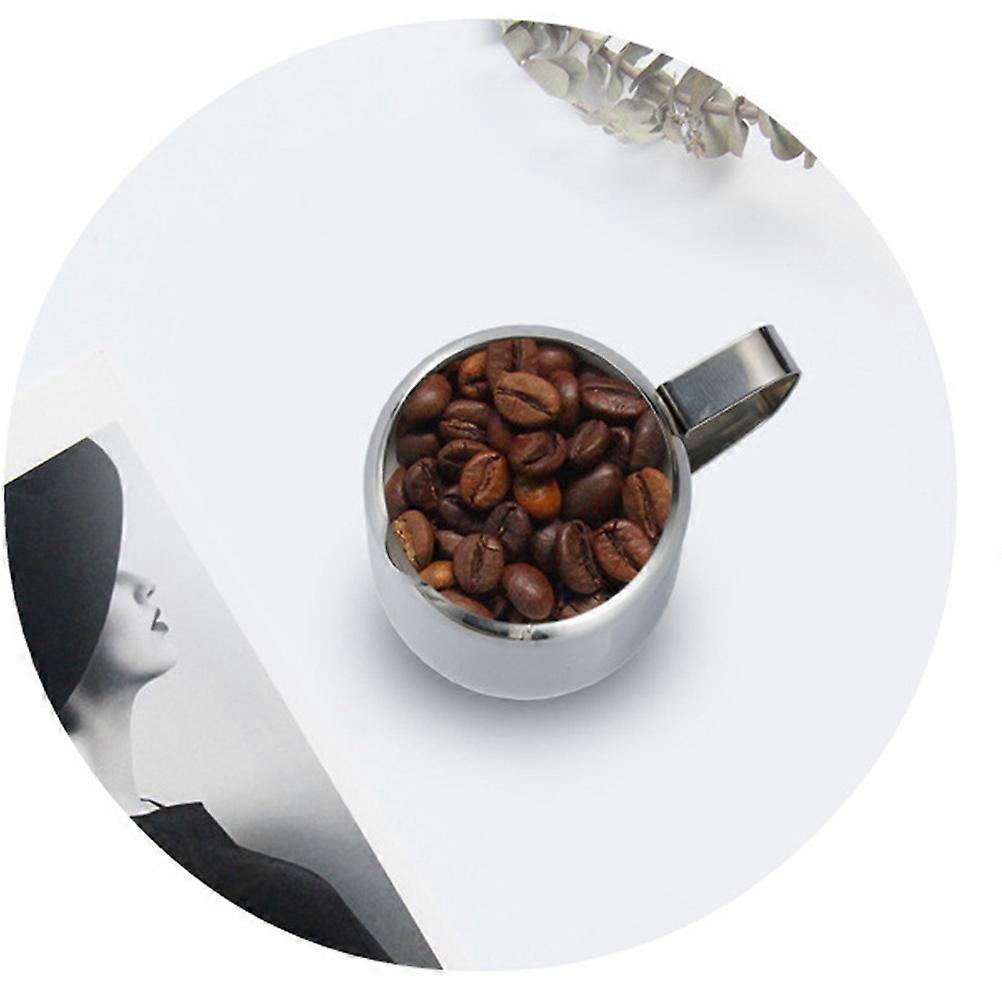 Milk Container Stainless Steel Milk Cup for Kitchen Use 2Pcs