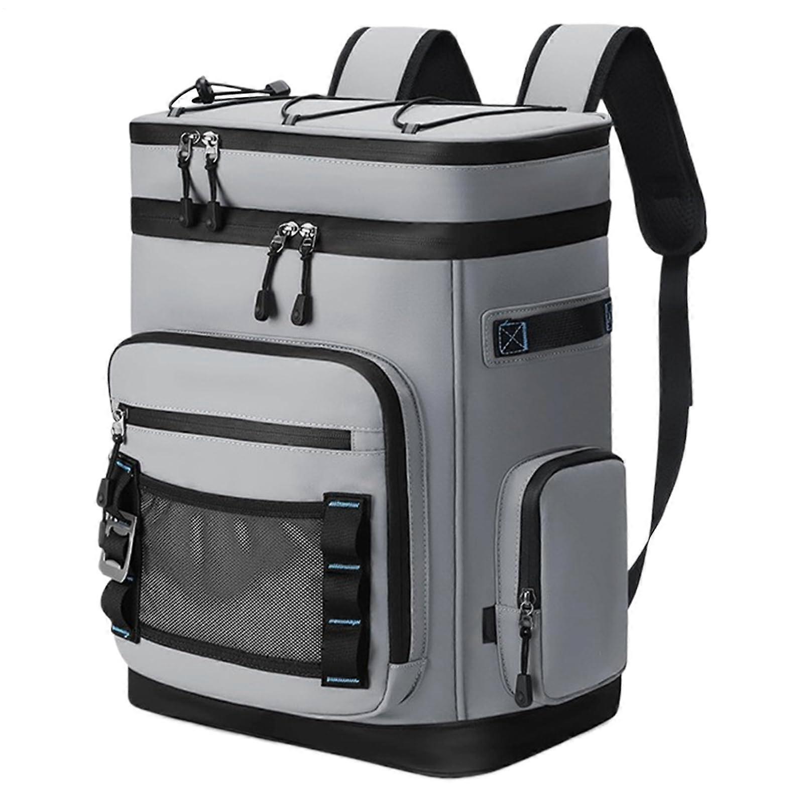 Insulated Backpack Cooler 30L Capacity, 48Channel Cooling Backpacks For Beach