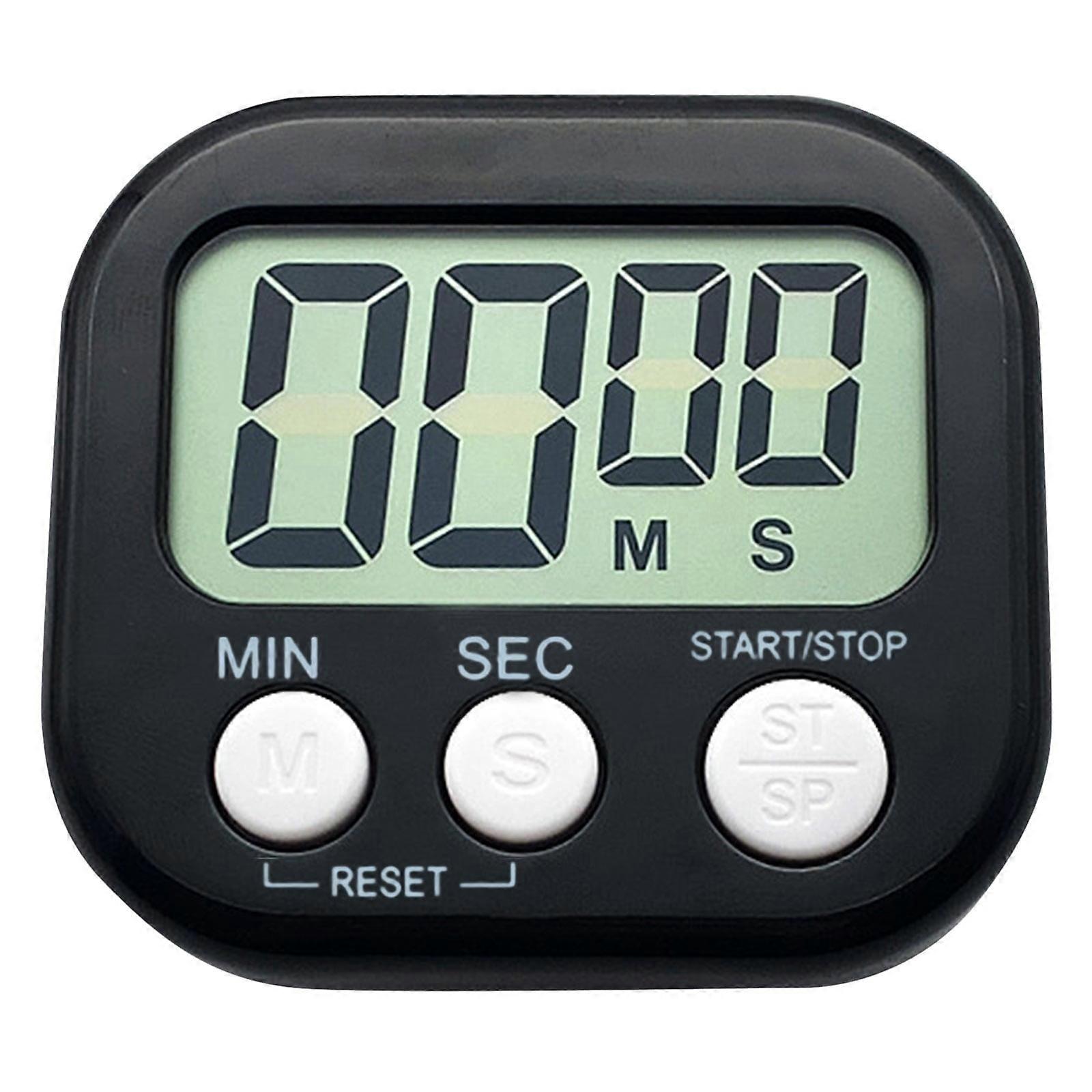 HALJEN 1Pack Small Digital Kitchen Timer Back and On/Off Minute Secondup Countdown