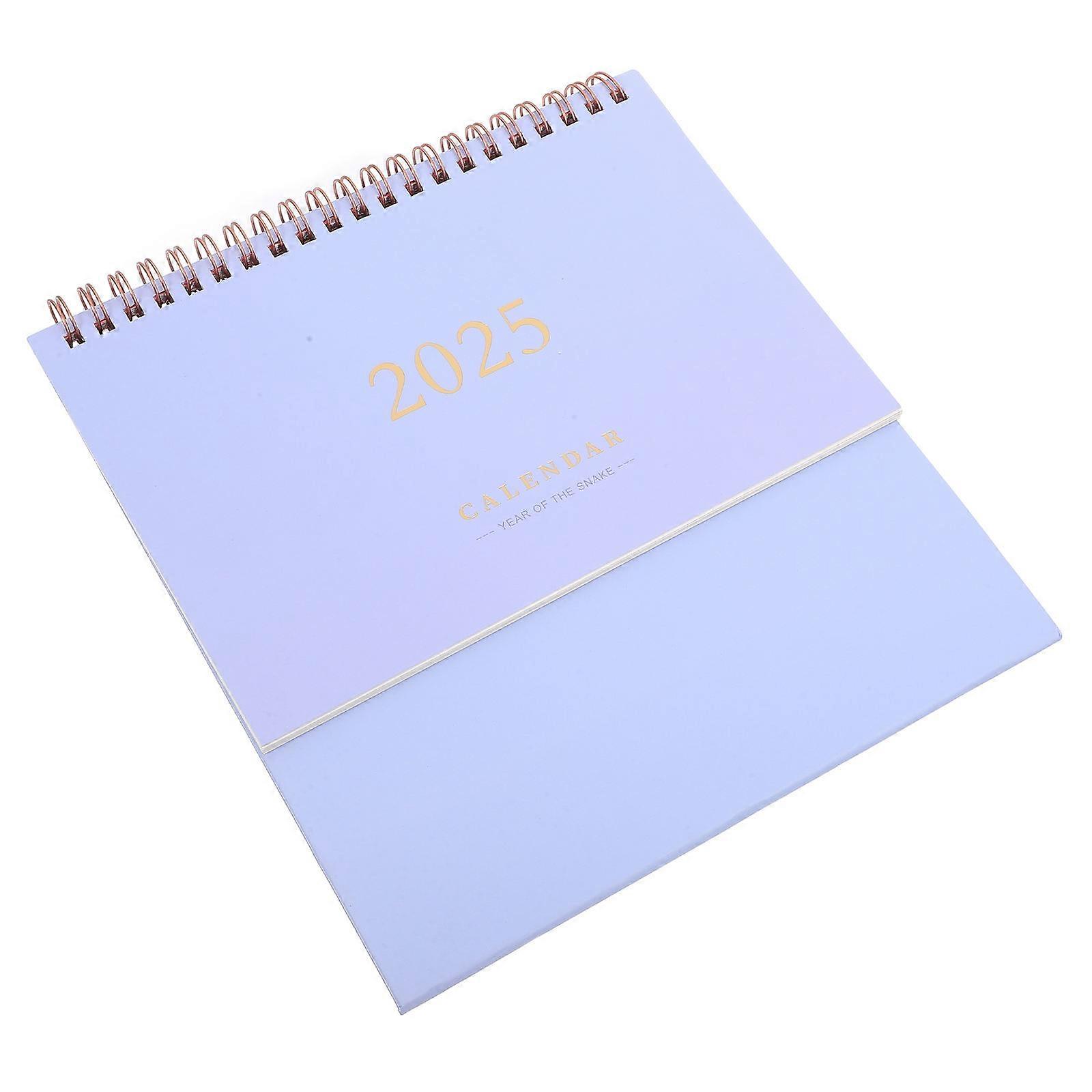 5Pcs Year Calendar Decorative Lavender Calendar For Office Workers Study Simple Style Note-taking