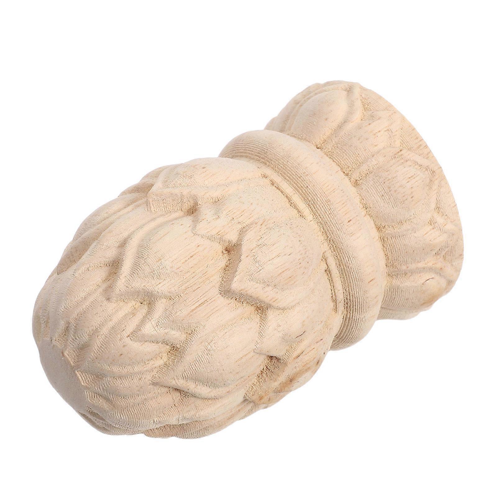 Hand Carved Wood Pineapple Finials Decorative Staircase Caps