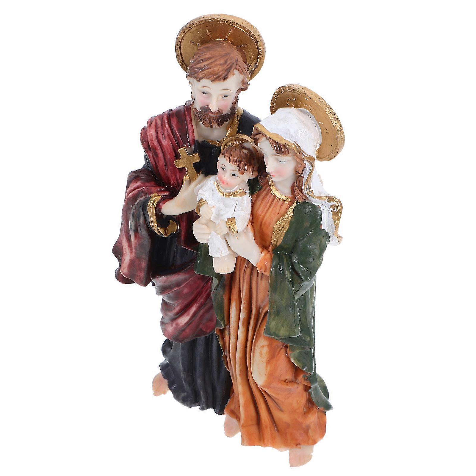 Nativity Statue Resin Decoration for Worship 1Pack