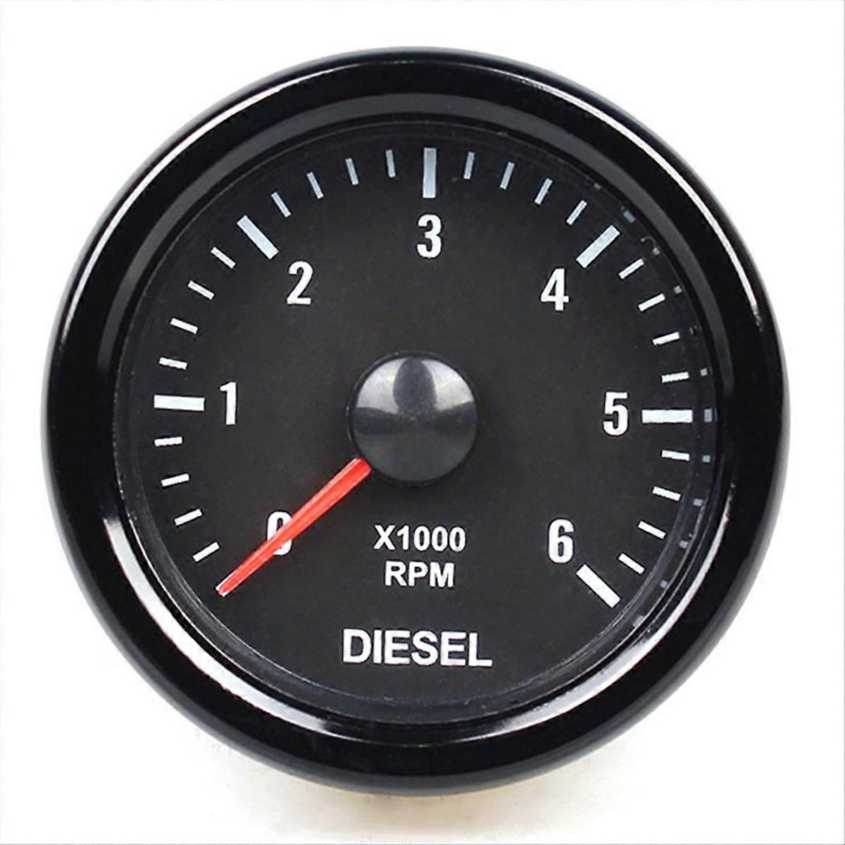 2-palcový 52MM 0-6000 ot./min tachometer podsvietenie tacho meter elektrický tachometer pre 1-20 valec