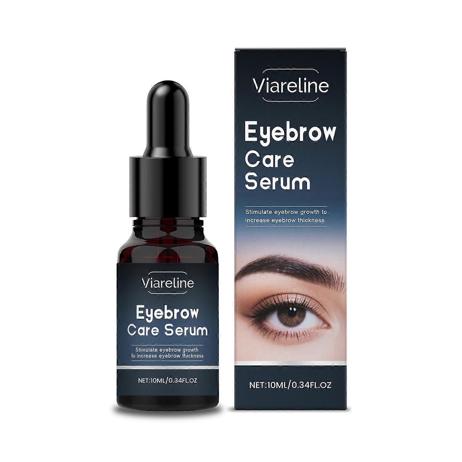 1-6PCS VIARELINE Eyebrow Growth Serum 10ml Eyebrow Hair Growth Enhancer for Growth Thicker, Fuller