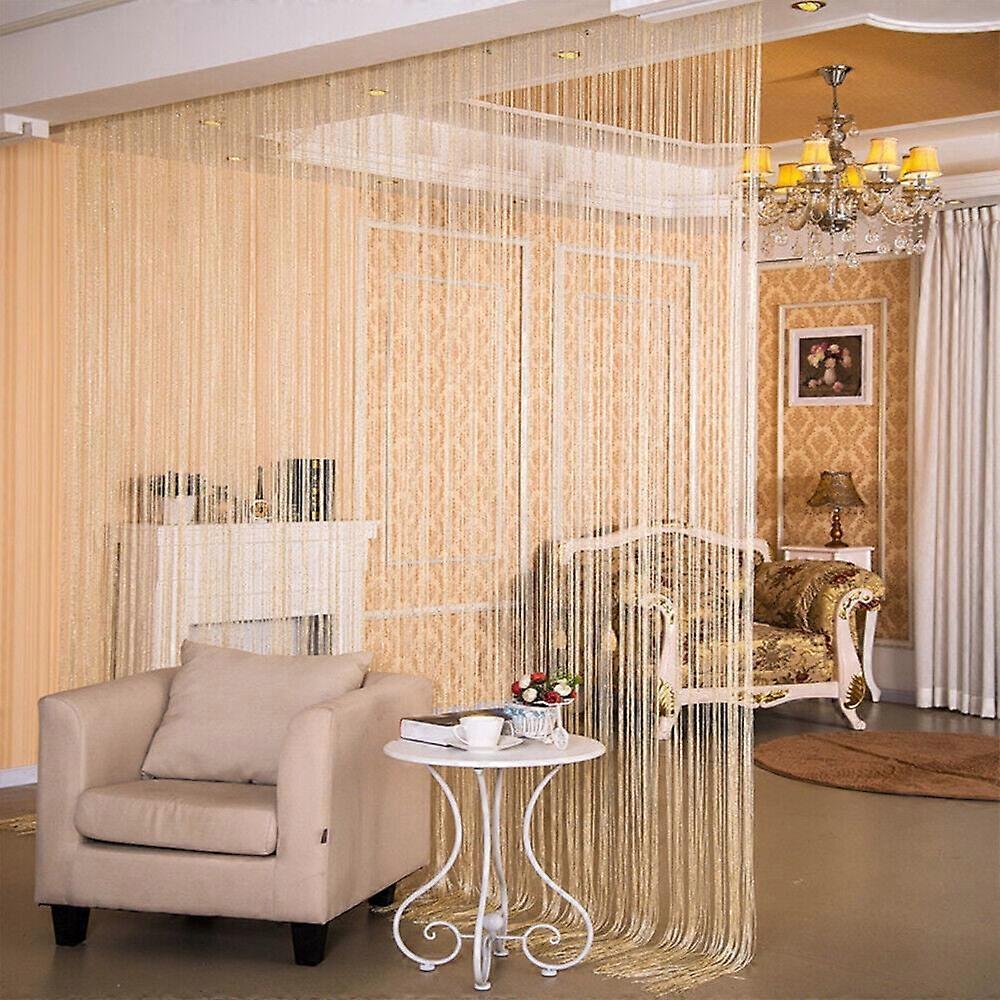 Glitter String Door Curtain Bead Room Dividers Beaded Fringe Window Panel