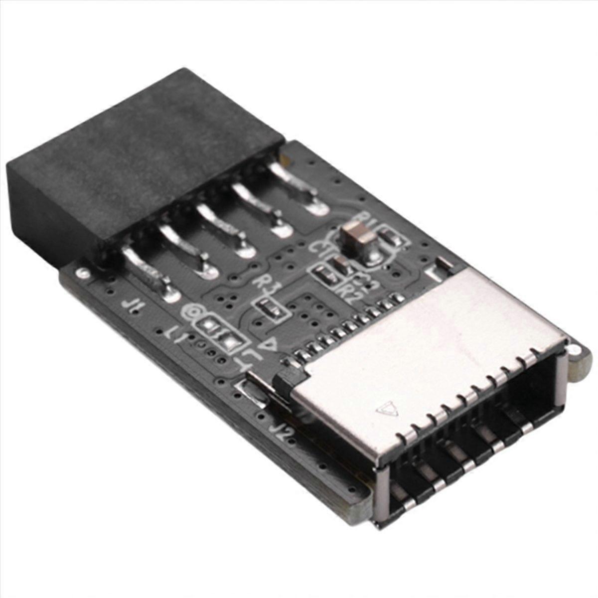 Motherboard USB2.0 9Pin to TYPE-C A-KEY Front Connector Converter