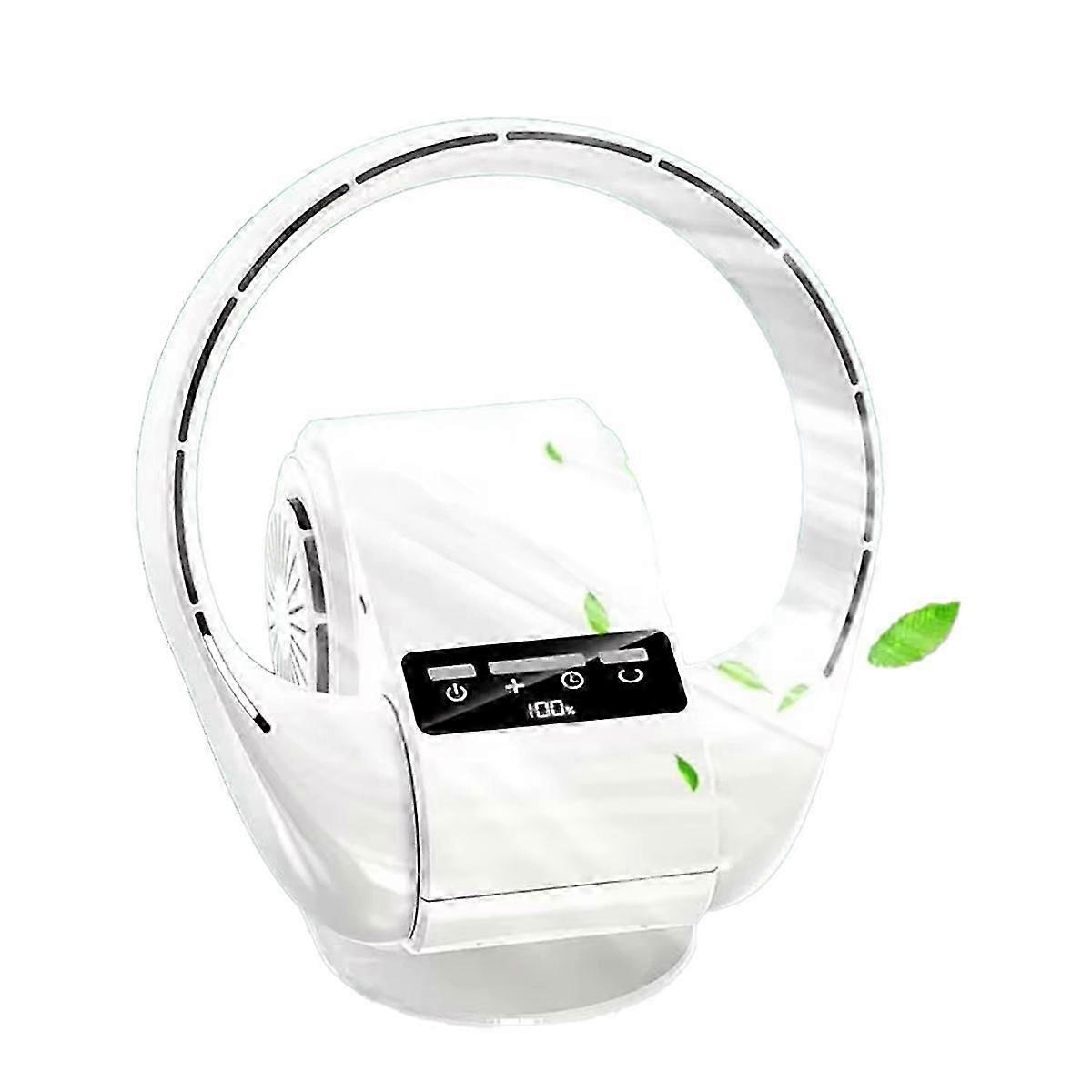 Wall Fan Remote Control 2 in 1 Leafless Fan Table Wall Shaking Head Remote Control Silent Wall-Mount