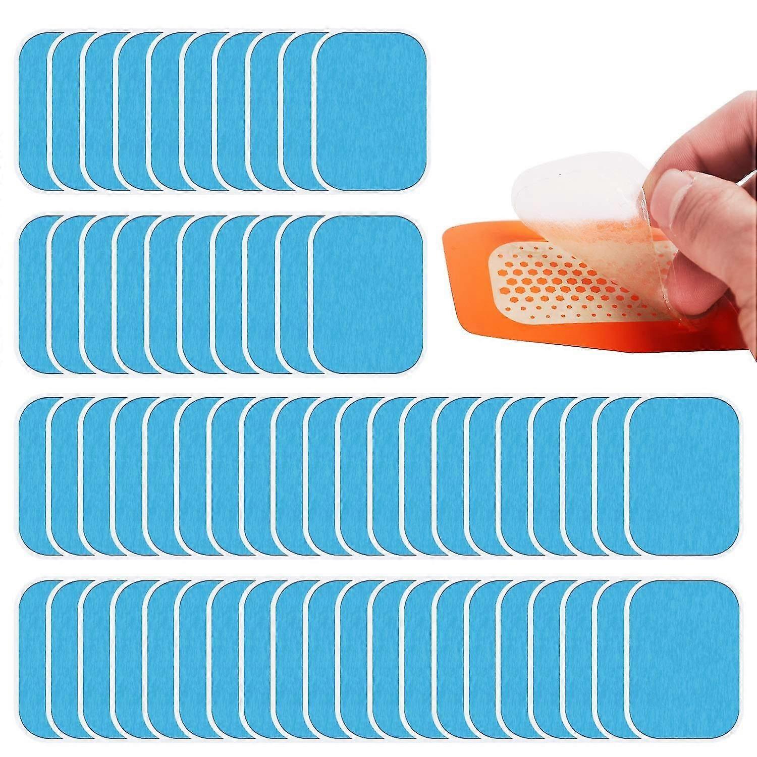 60 יח ' (30 חבילות) Abs מאמן ג'ל רפידות ג'ל רפידות טונר שרירים החלפת גיליון ג'ל ל- Abs טונר גוון אימון בטן