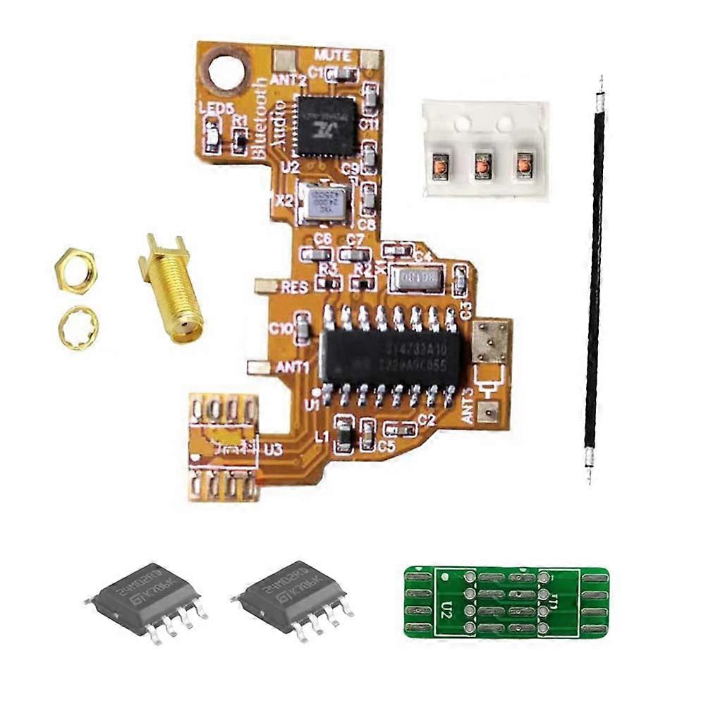 SI4732 Modified Radio and Bluetooth Stereo Transmitter Module+2X2M Chip Multi-System Support for Quansheng UV K5 K6