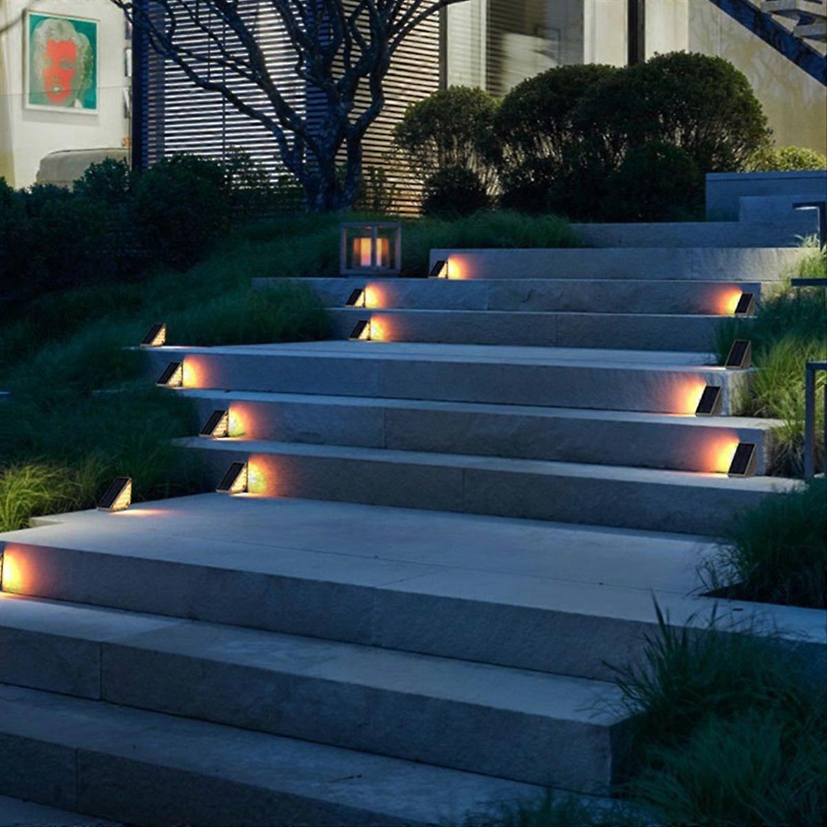 Solar Step Lights for Outside Waterproof, Outdoor Deck Steps Lights