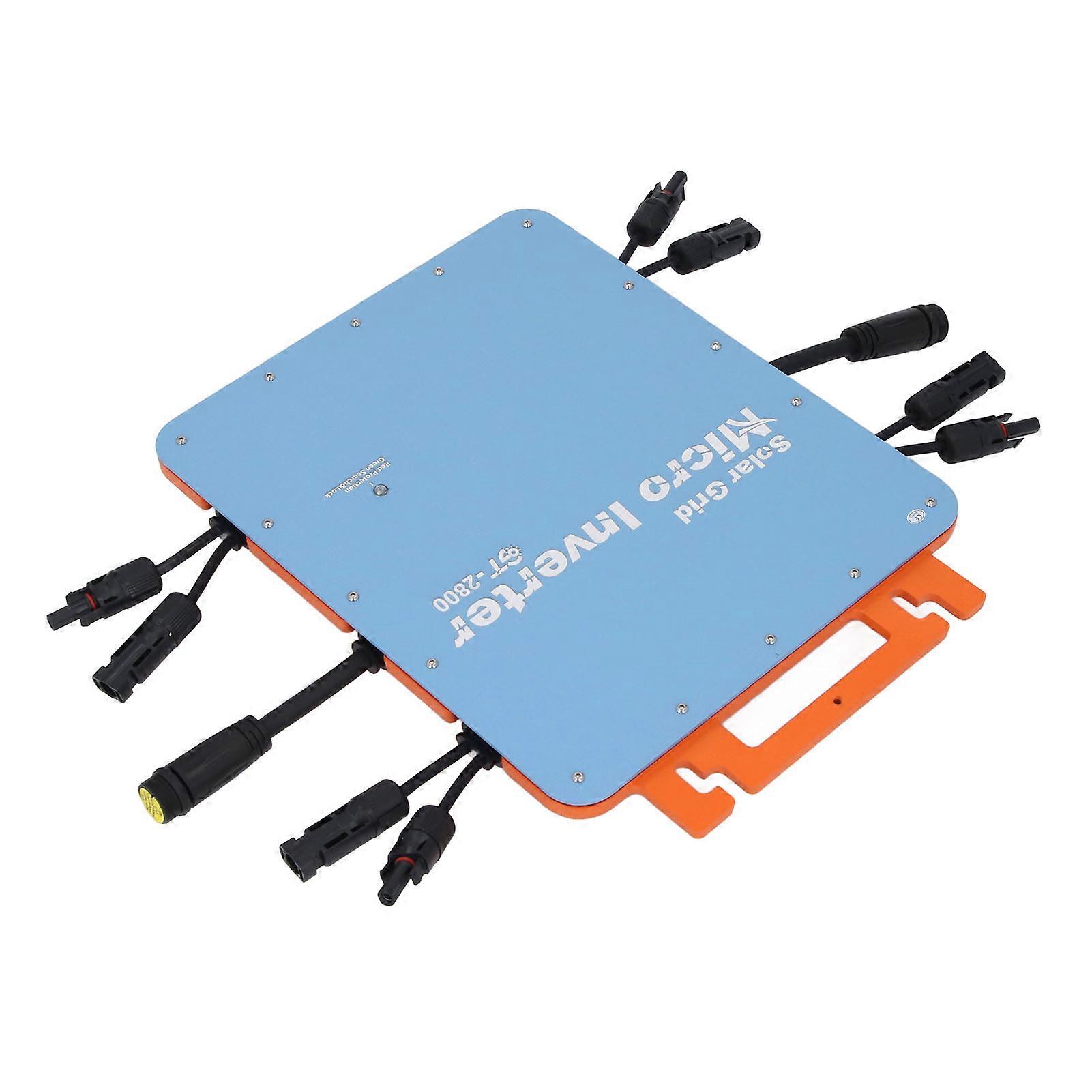 Solar Grid Micro Inverter Panel Tie WIFI Control Single Phase with Color Shell 2800W US Plug 120V(80V-160V) 16.6A 1 Unit 